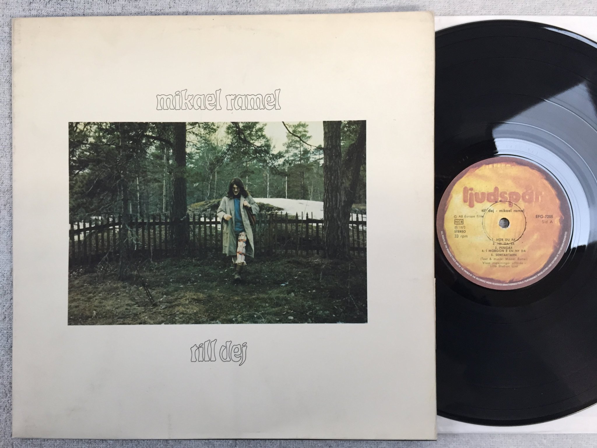 Omslagsbild för skivan MIKAEL RAMEL till dej LP -72 Swe LJUDSPÅR EFG-7205 