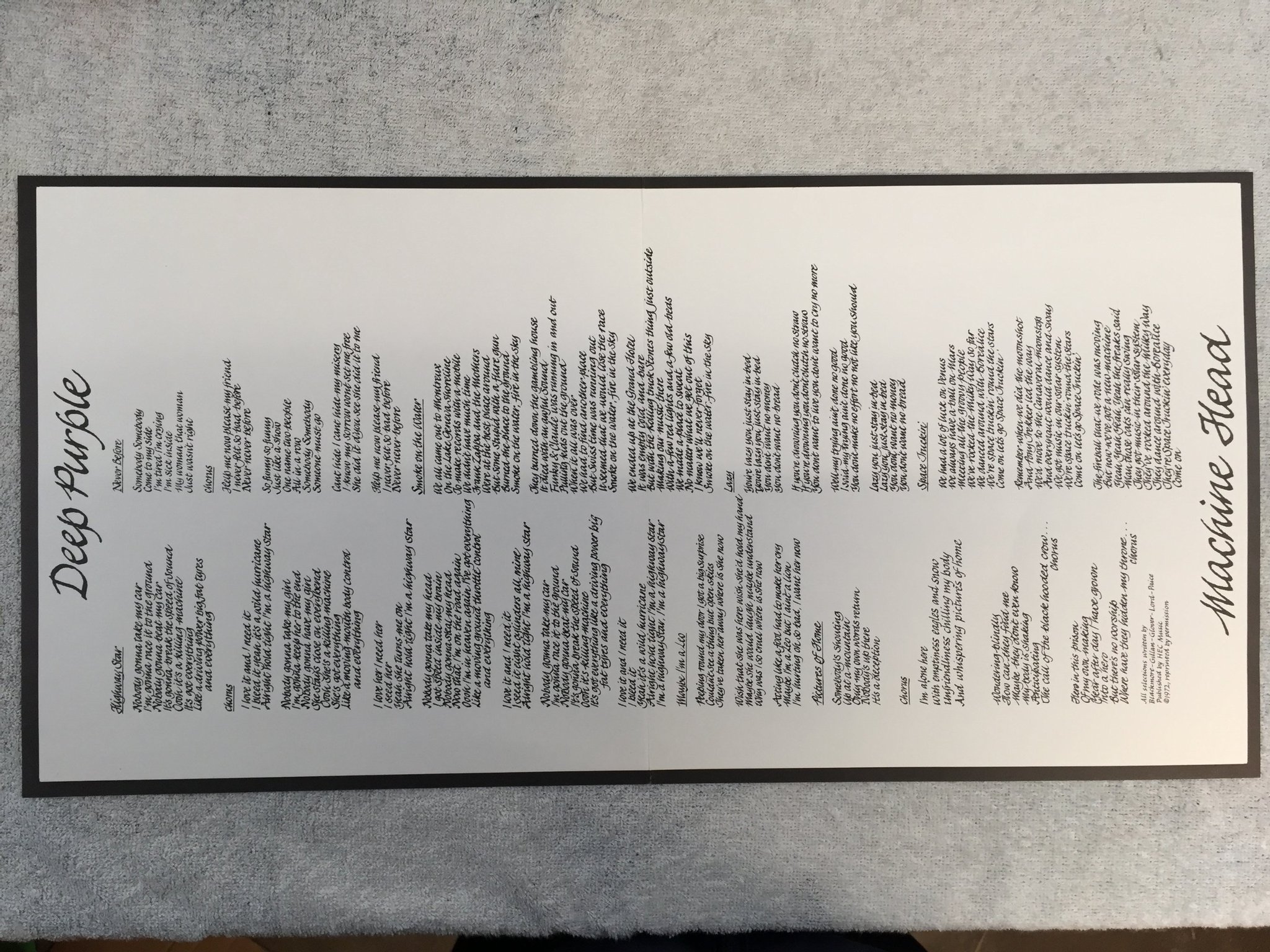 Omslagsbild för skivan DEEP PURPLE machine head LP Fra PURPLE 2C 066-93261