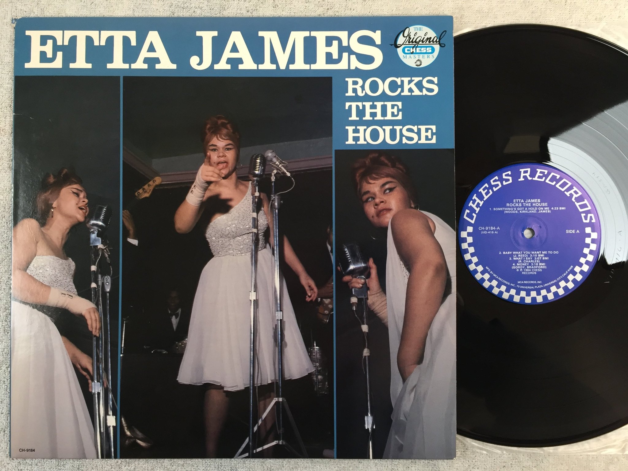 Omslagsbild för skivan ETTA JAMES Rocks The House LP -84 US CHESS CH 9184