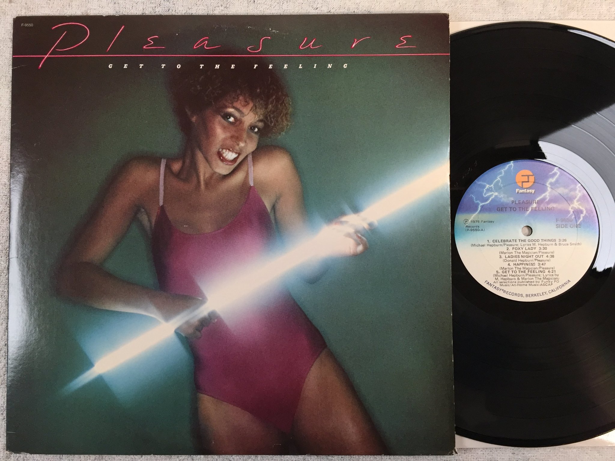 Omslagsbild för skivan PLEASURE get to the feeling LP -78 US FANTASY F-9550