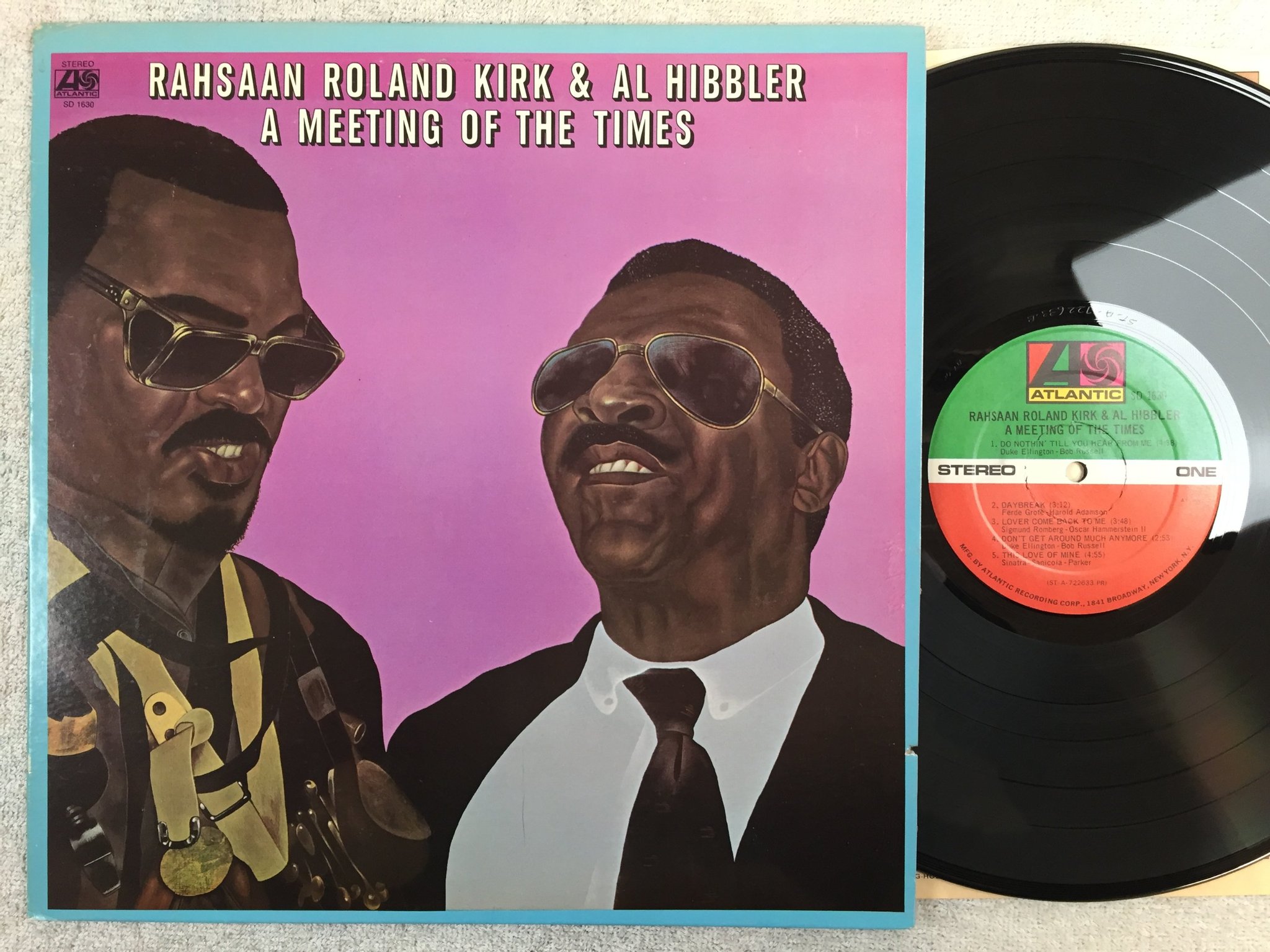 Omslagsbild för skivan RAHSAAN ROLAND KIRK & AL HIBBLER a meeting of the times LP -72 US SD 1630