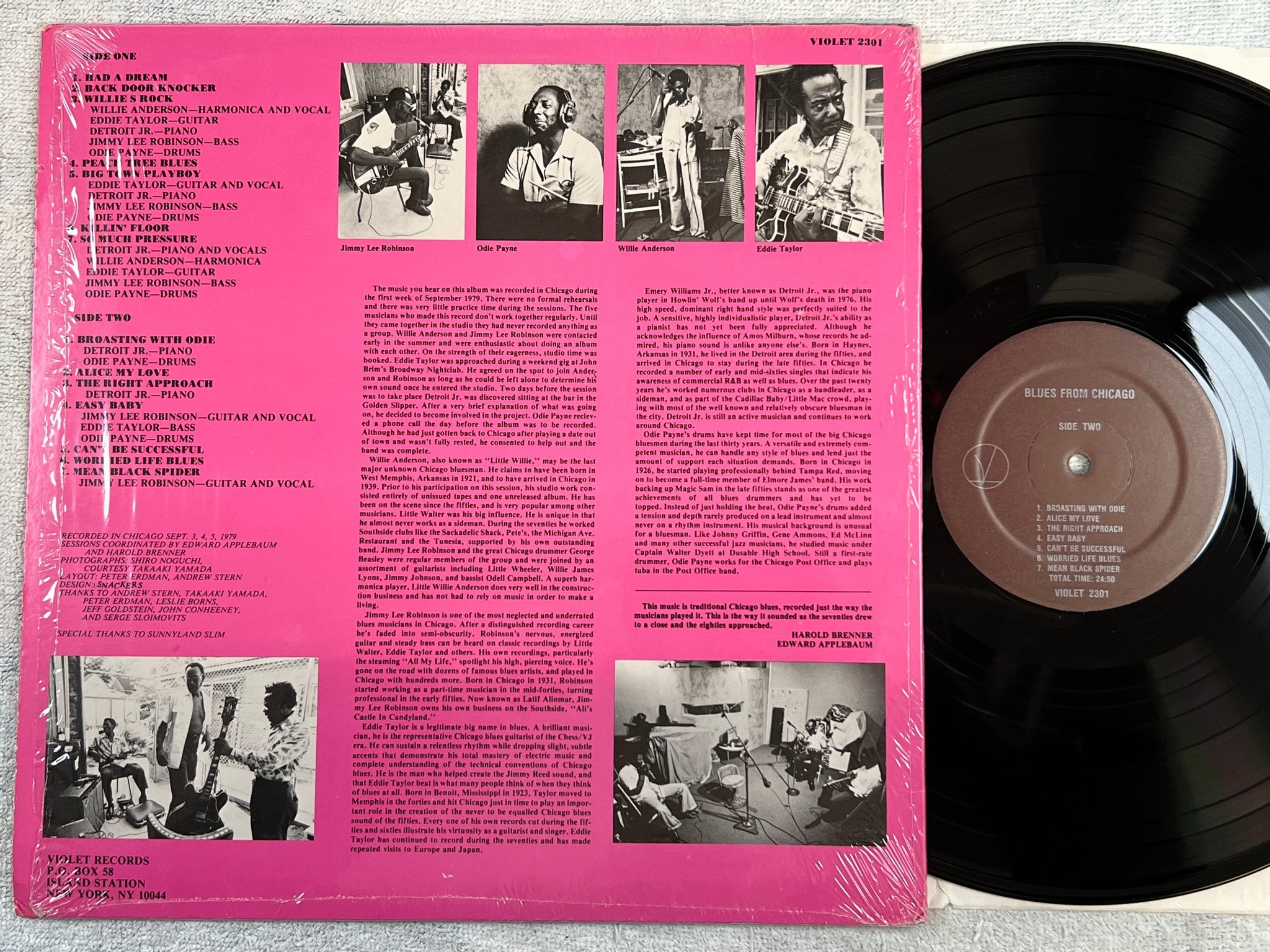 Omslagsbild för skivan V/A Blues From Chicago LP -81 US violet 2301 