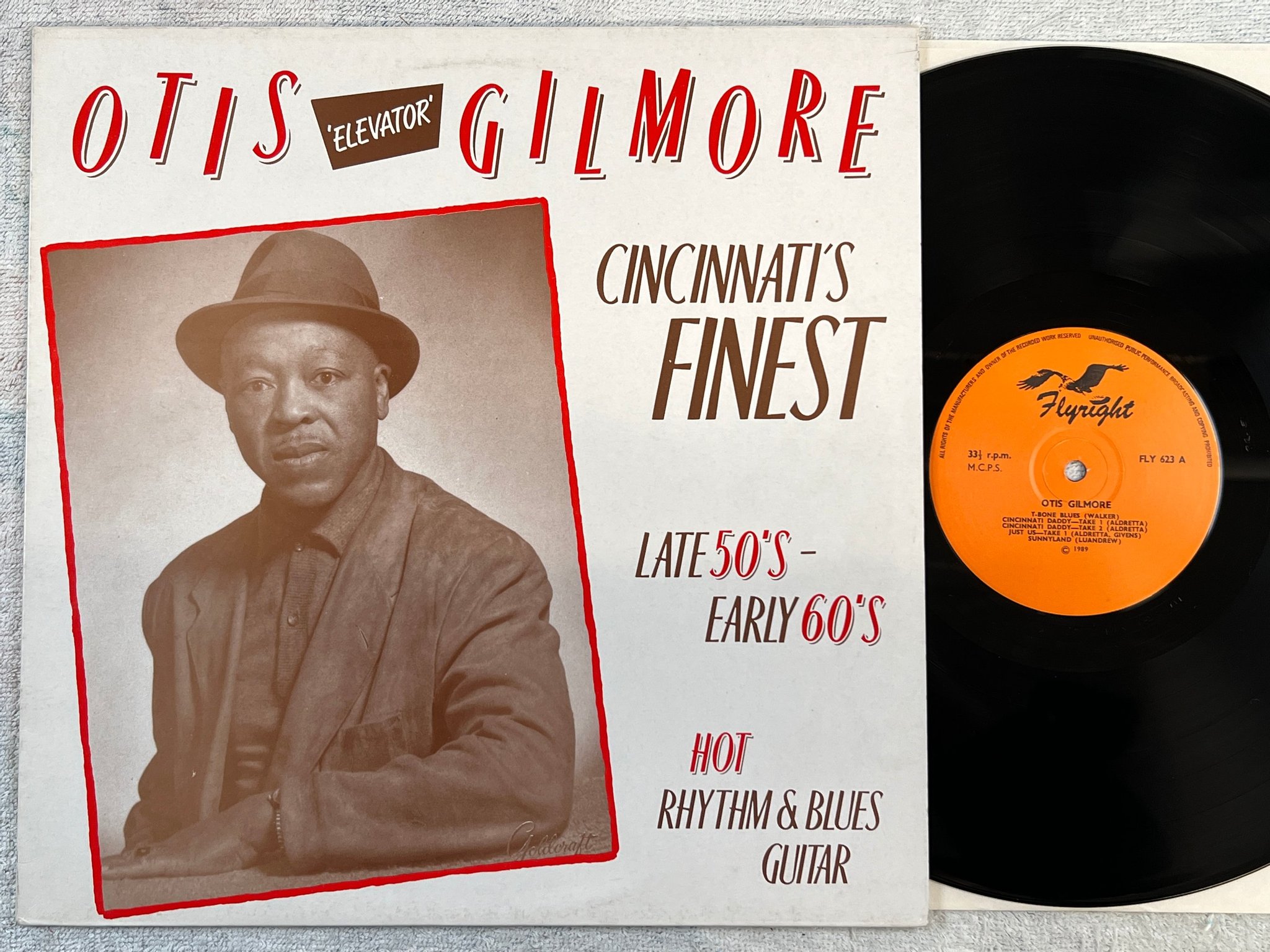 Omslagsbild för skivan OTIS GILMORE Cincinnati's Finest LP -89 UK FLYRIGHT FLY 623