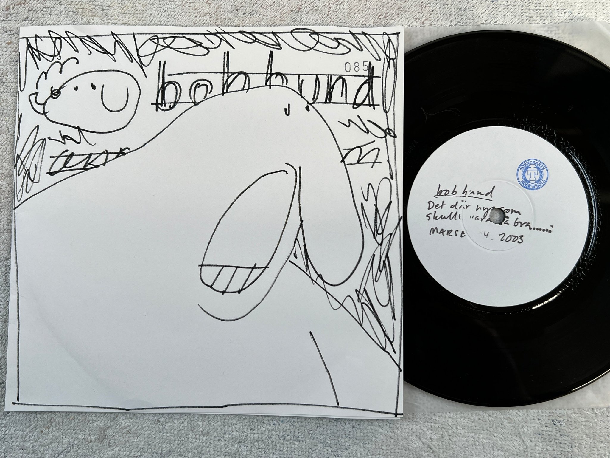Omslagsbild för skivan BOB HUND Det Där Nya Som Skulle Vara Så Bra… 7” Swe 2003 NUMBERED #085  Rare!