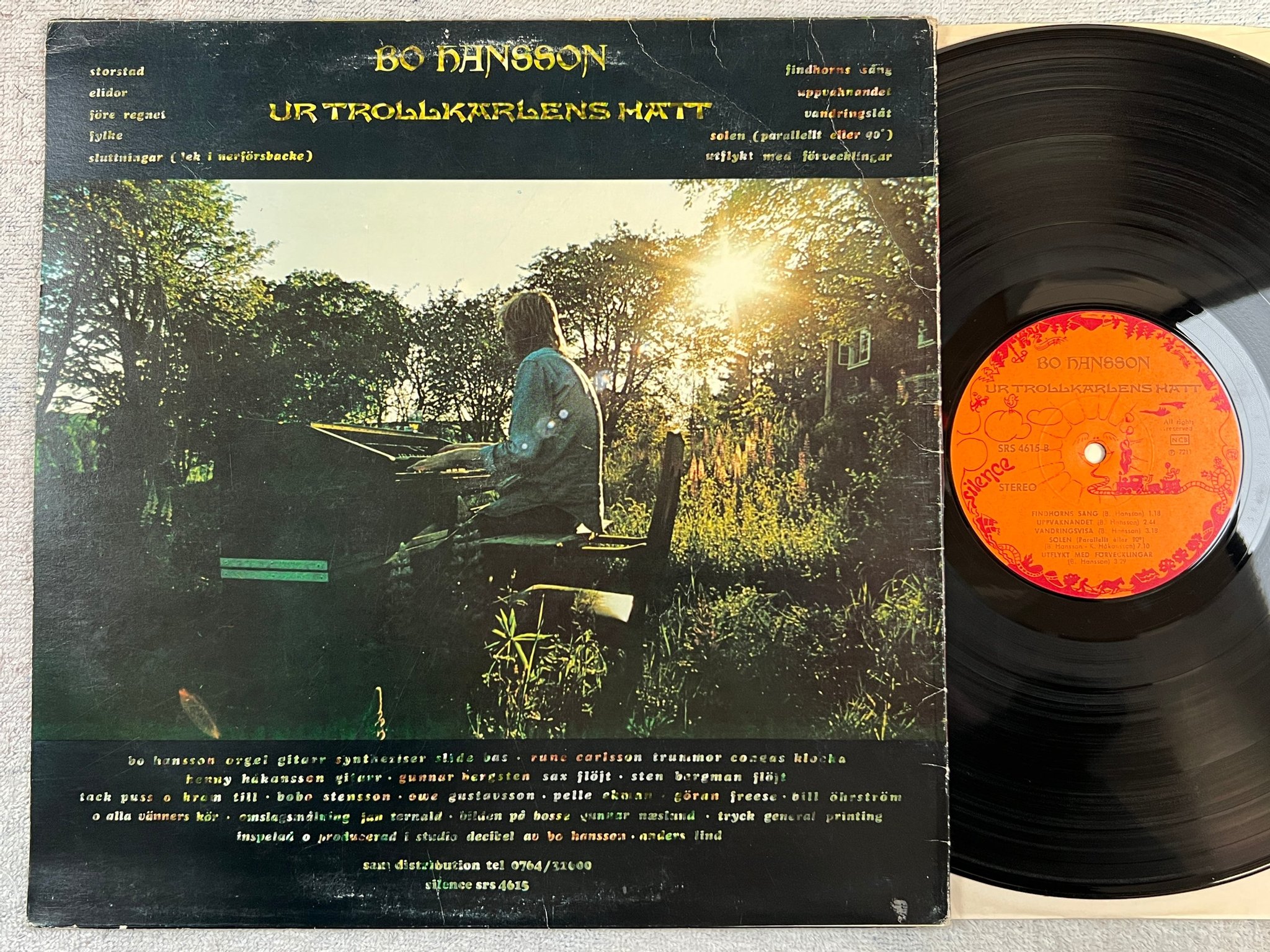 Omslagsbild för skivan BO HANSSON ur trollkarlens hatt LP -72 Swe SILENCE SRS 4615