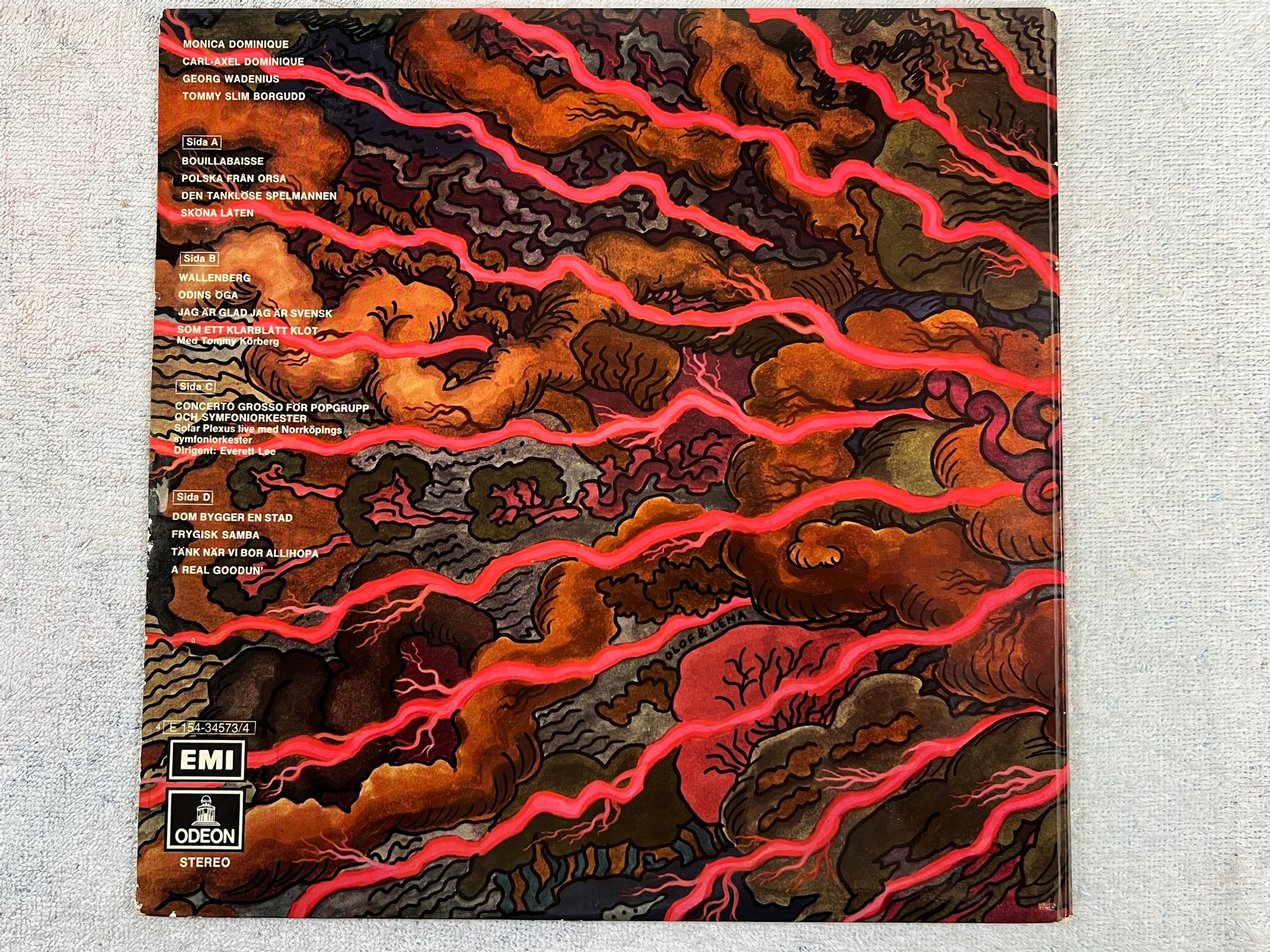 Omslagsbild för skivan SOLAR PLEXUS s/t 2xLP -72 Swe ODEON 4E 154-34574