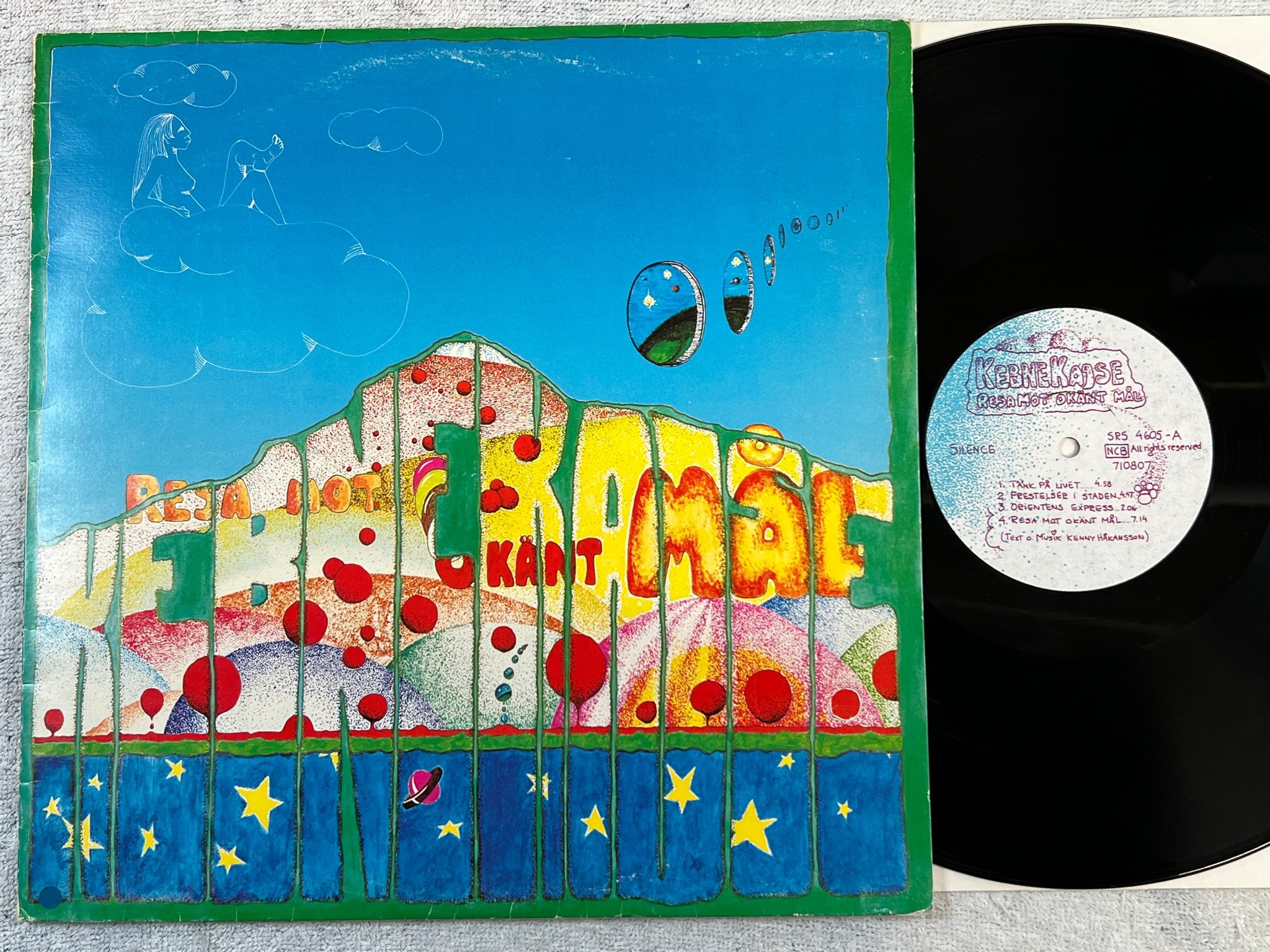 Omslagsbild för skivan KEBNEKAJSE resa mot okänt mål LP -71 Swe SILENCE SRS 4605