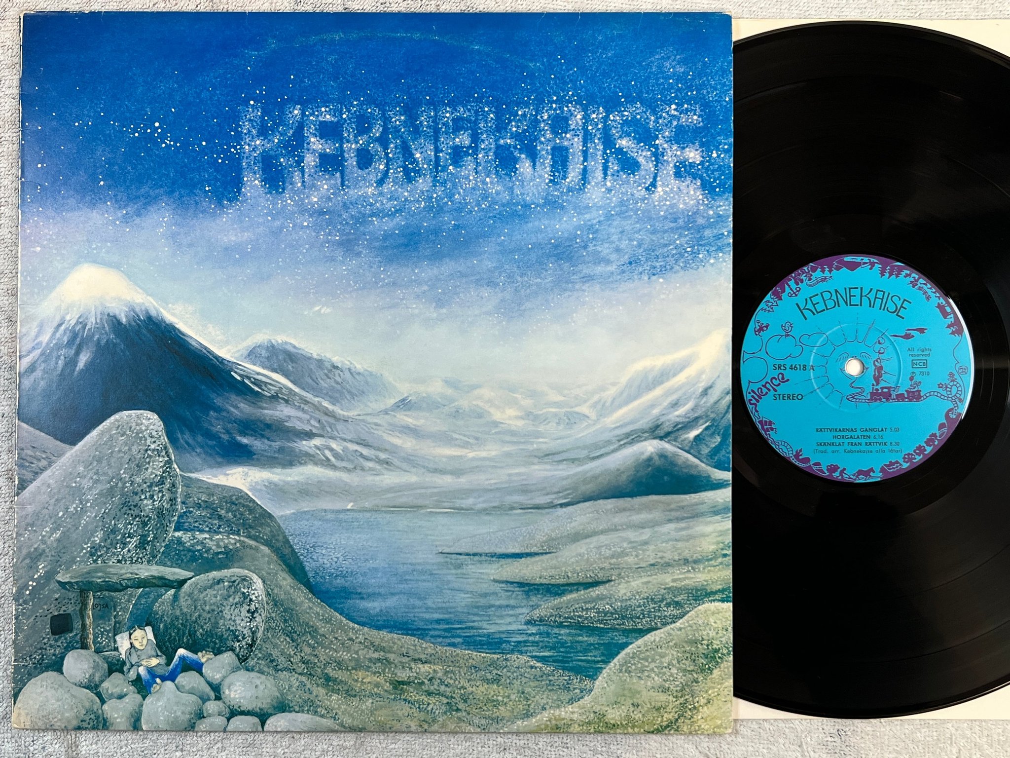 Omslagsbild för skivan KEBNEKAISE s/t LP -73 Swe SILENCE SRS 4618