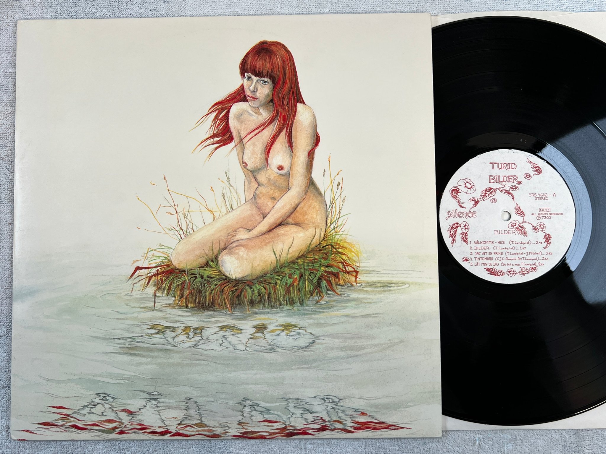 Omslagsbild för skivan TURID bilder LP -73 Swe SILENCE SRS 4616 progg