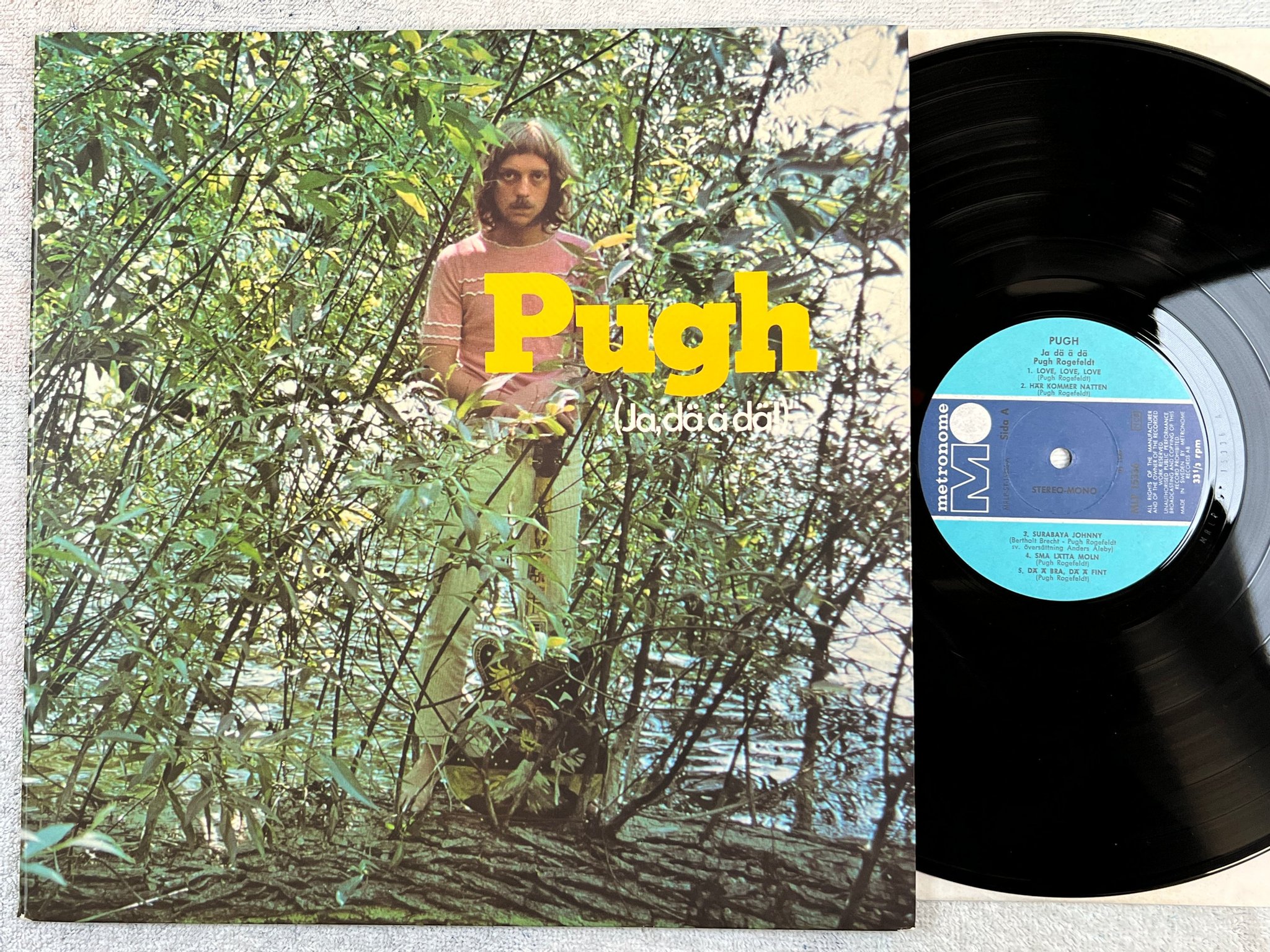 Omslagsbild för skivan PUGH ROGEFELDT ja dä ä dä LP -69 Swe METRONOME MLP 15336