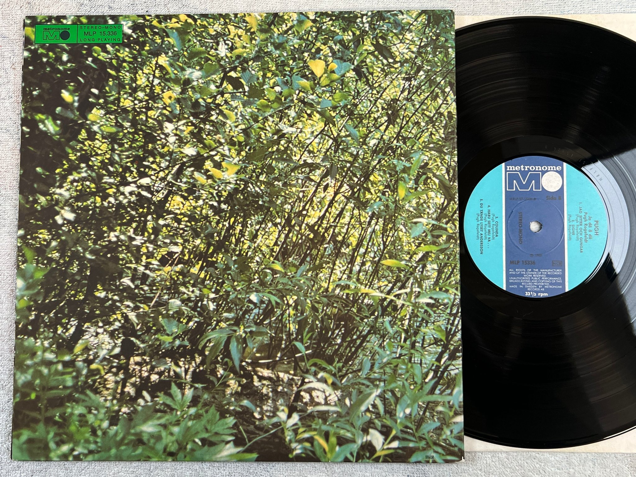 Omslagsbild för skivan PUGH ROGEFELDT ja dä ä dä LP -69 Swe METRONOME MLP 15336