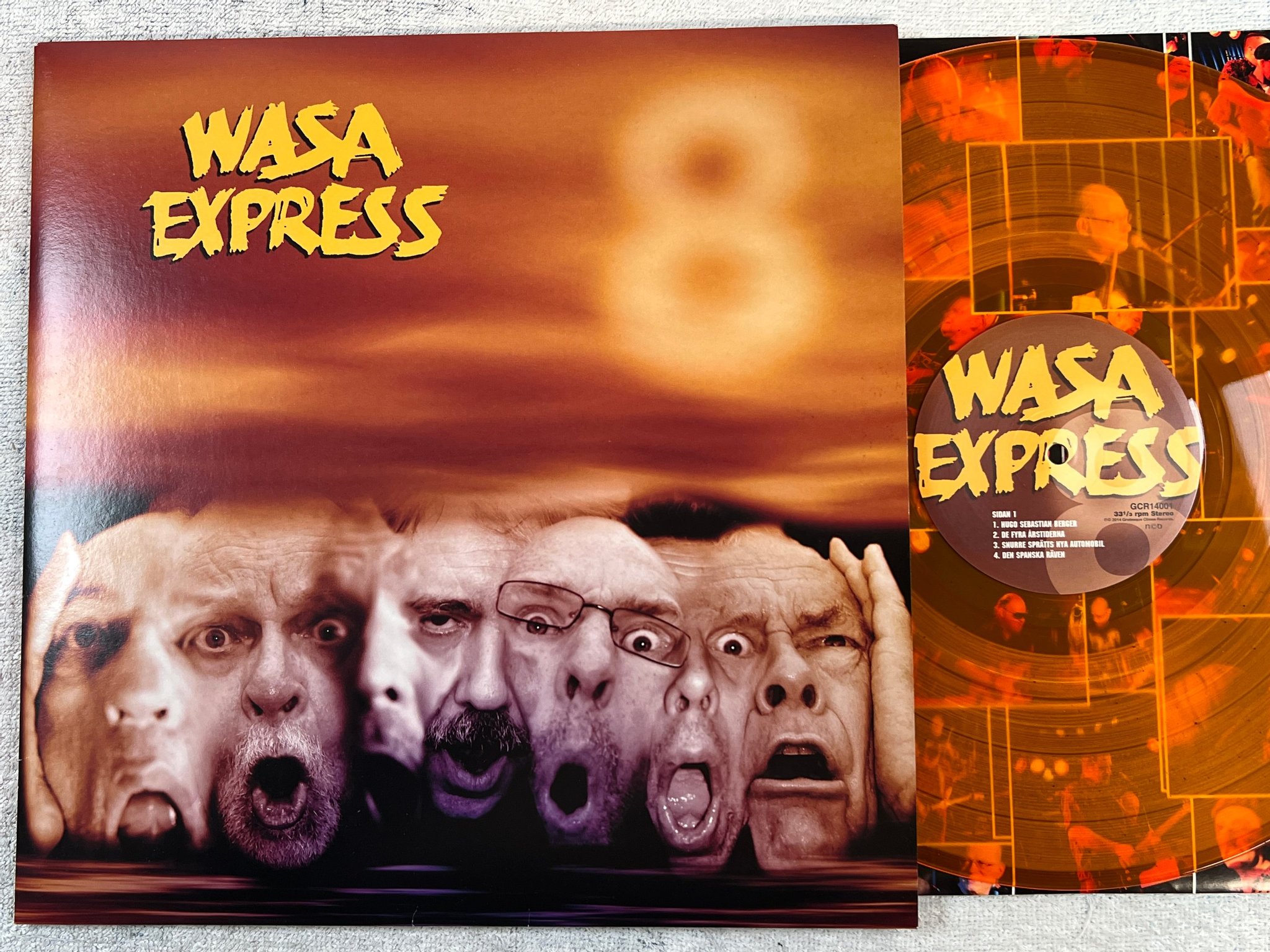 Omslagsbild för skivan WASA EXPRESS 8 LP 2014 Swe GROTESQUE CLIMAX GCR 14001