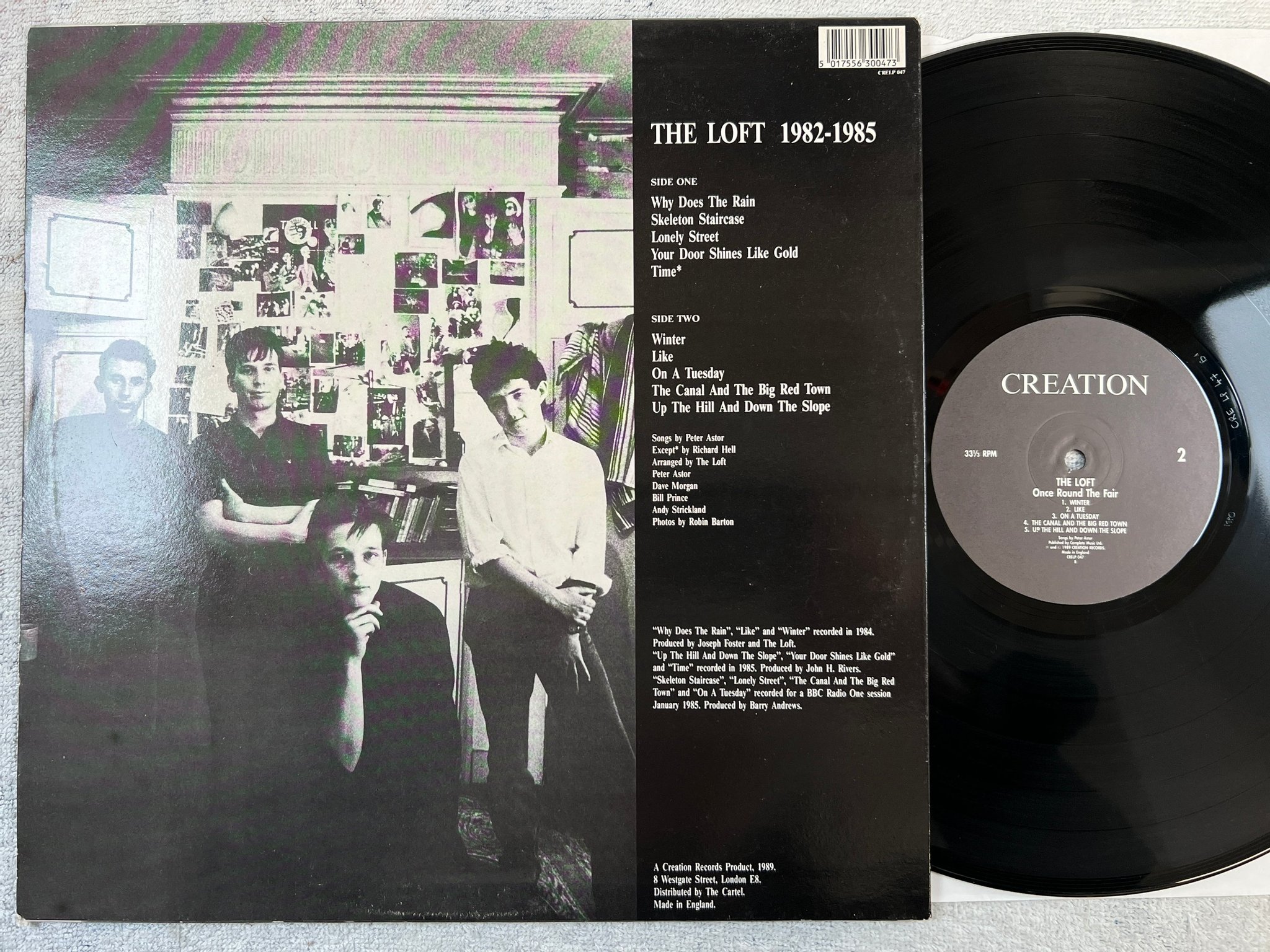 Omslagsbild för skivan THE LOFT 1982-1985 Once Round The Fair LP -89 UK creation CRELP 047 Indie