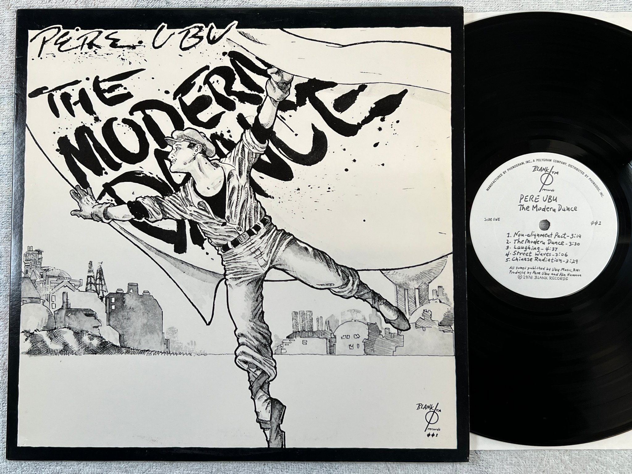 Omslagsbild för skivan PERE UBU The Modern Dance LP -78 US BLANK 001 rare new wave