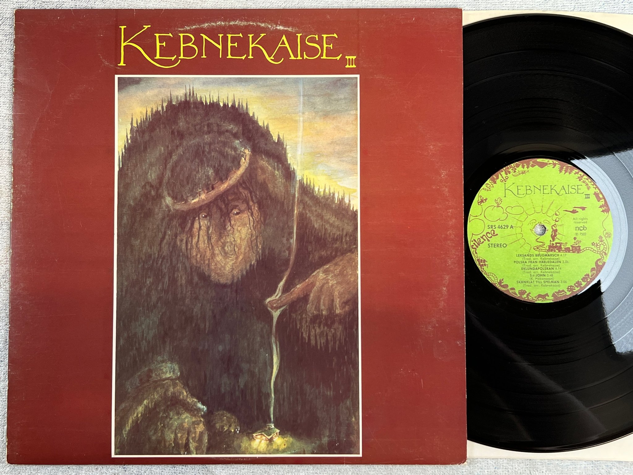 Omslagsbild för skivan KEBNEKAISE III LP -75 SILENCE SRS 4629