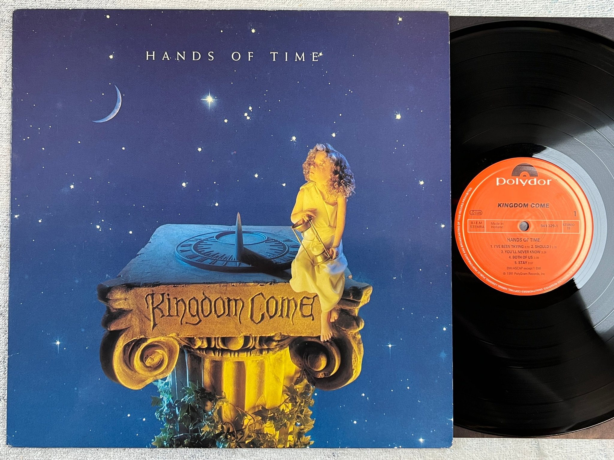 Omslagsbild för skivan KINGDOM COME s/t LP -91 Hol POLYDOR 849329-1