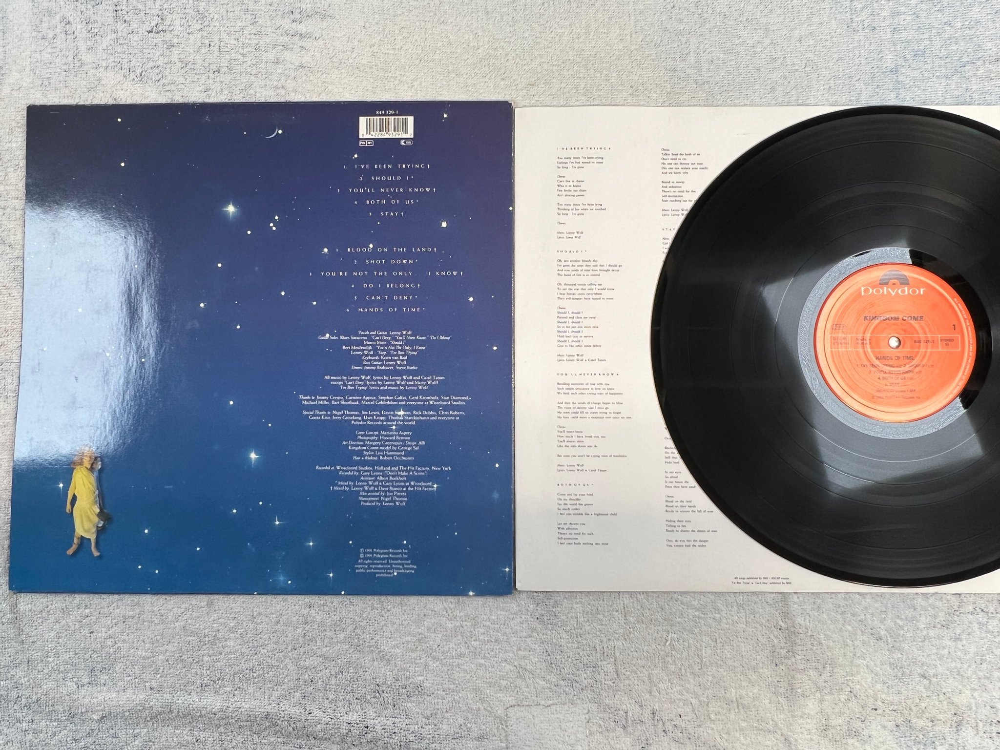 Omslagsbild för skivan KINGDOM COME s/t LP -91 Hol POLYDOR 849329-1