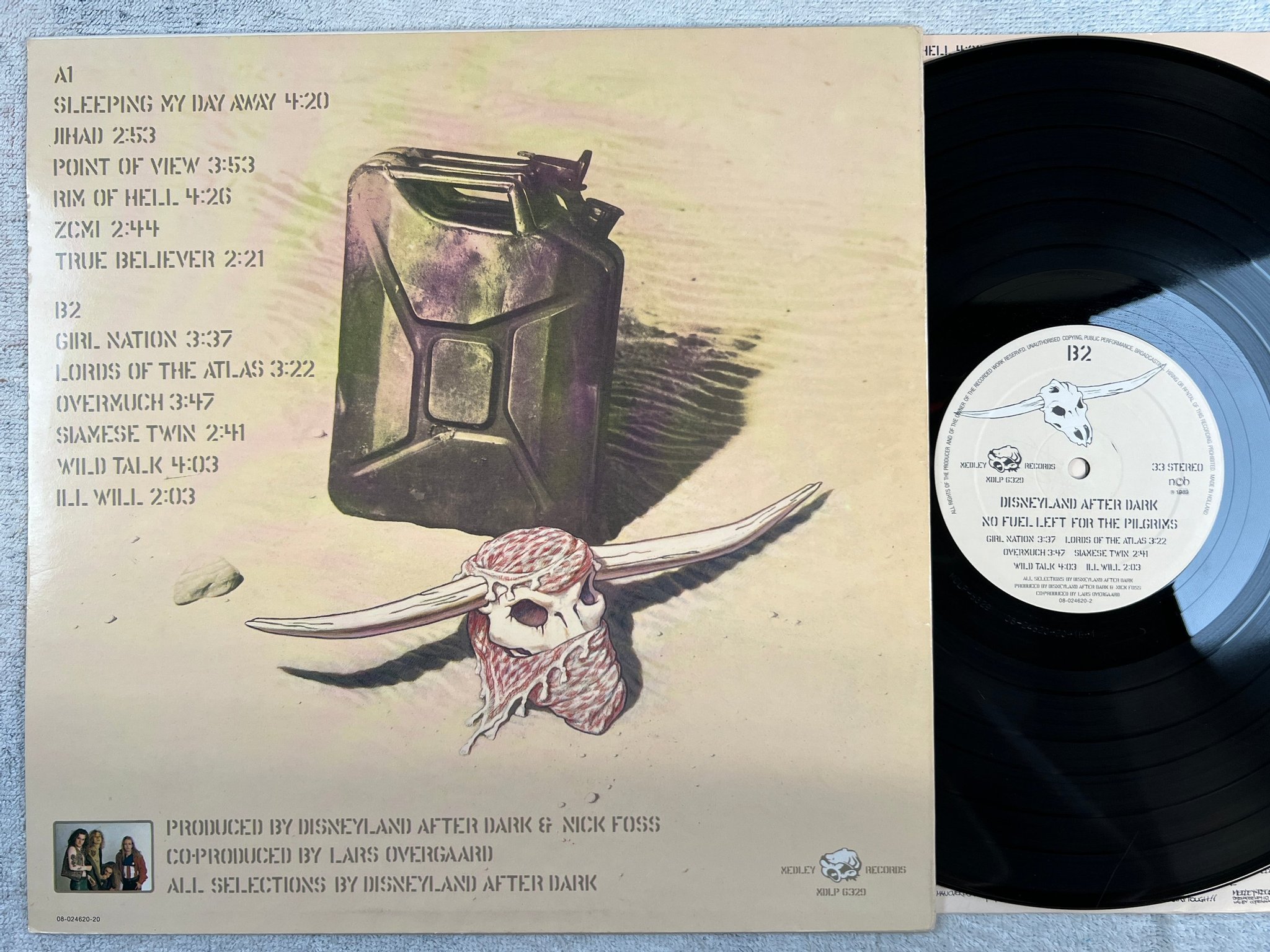 Omslagsbild för skivan D.A.D. no fuel left for the pilgrims LP -91 MEDLEY MDLP 6329