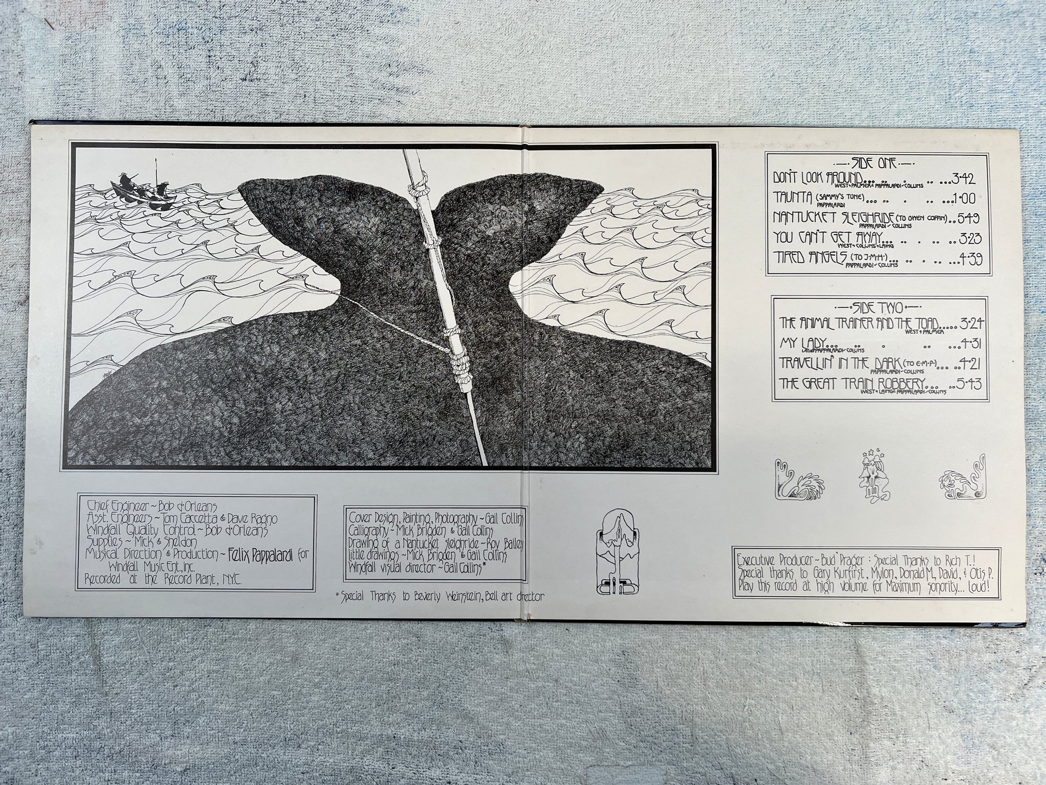 Omslagsbild för skivan MOUNTAIN nantucket sleigh ride LP -71 UK ISLAND ILPS 9148 