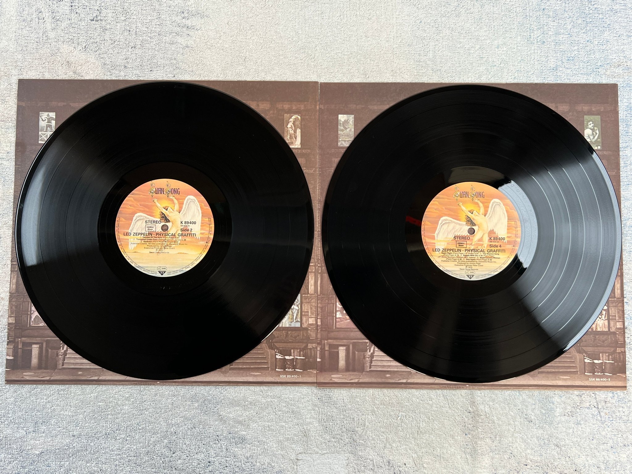 Omslagsbild för skivan LED ZEPPELIN physical graffiti 2xLP Ger SWAN SONG K 89400