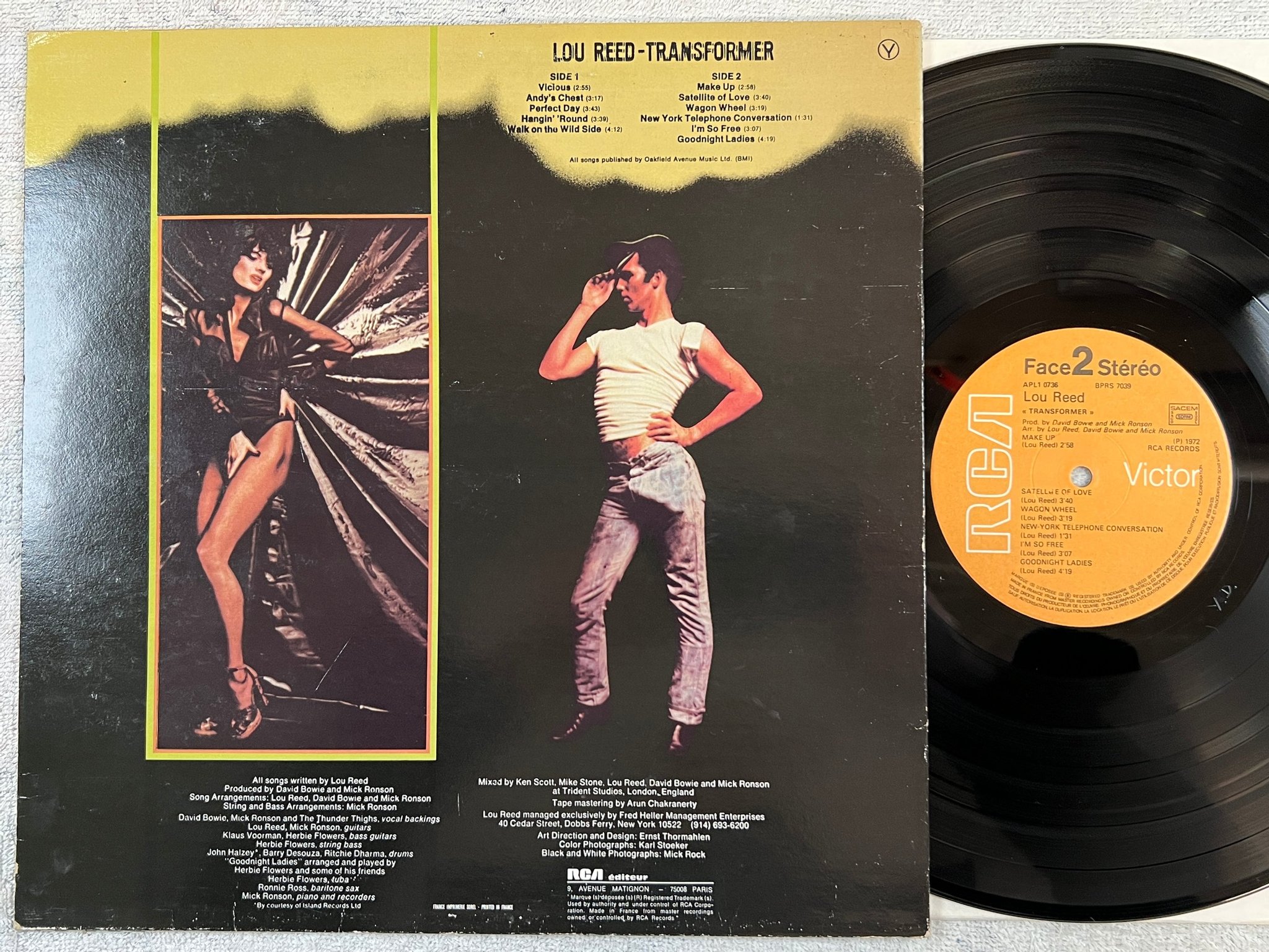 Omslagsbild för skivan LOU REED transformer LP -72 Fra RCA APL1 0736 