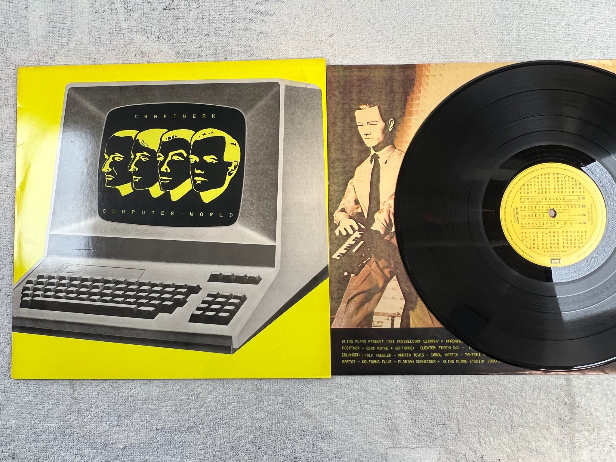 Omslagsbild för skivan KRAFTWERK computerworld LP -81 Hol EMI 1A 062-64370