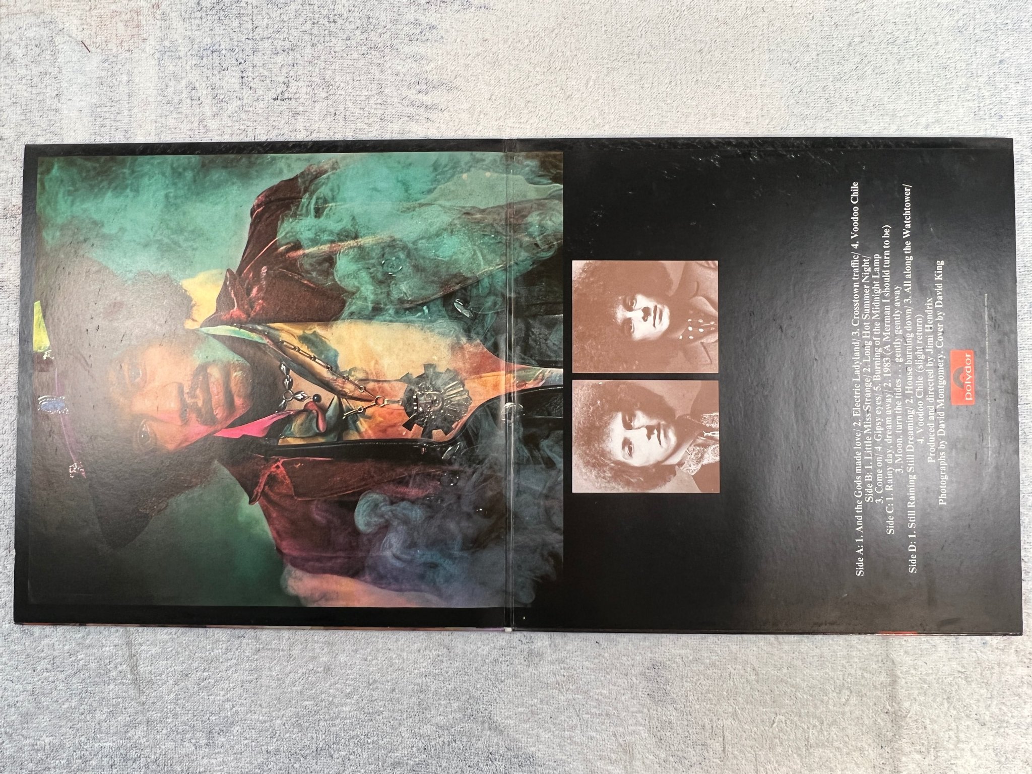 Omslagsbild för skivan THE JIMI HENDRIX EXPERIENCE electric lady land 2xLP Ger POLYDOR 184183