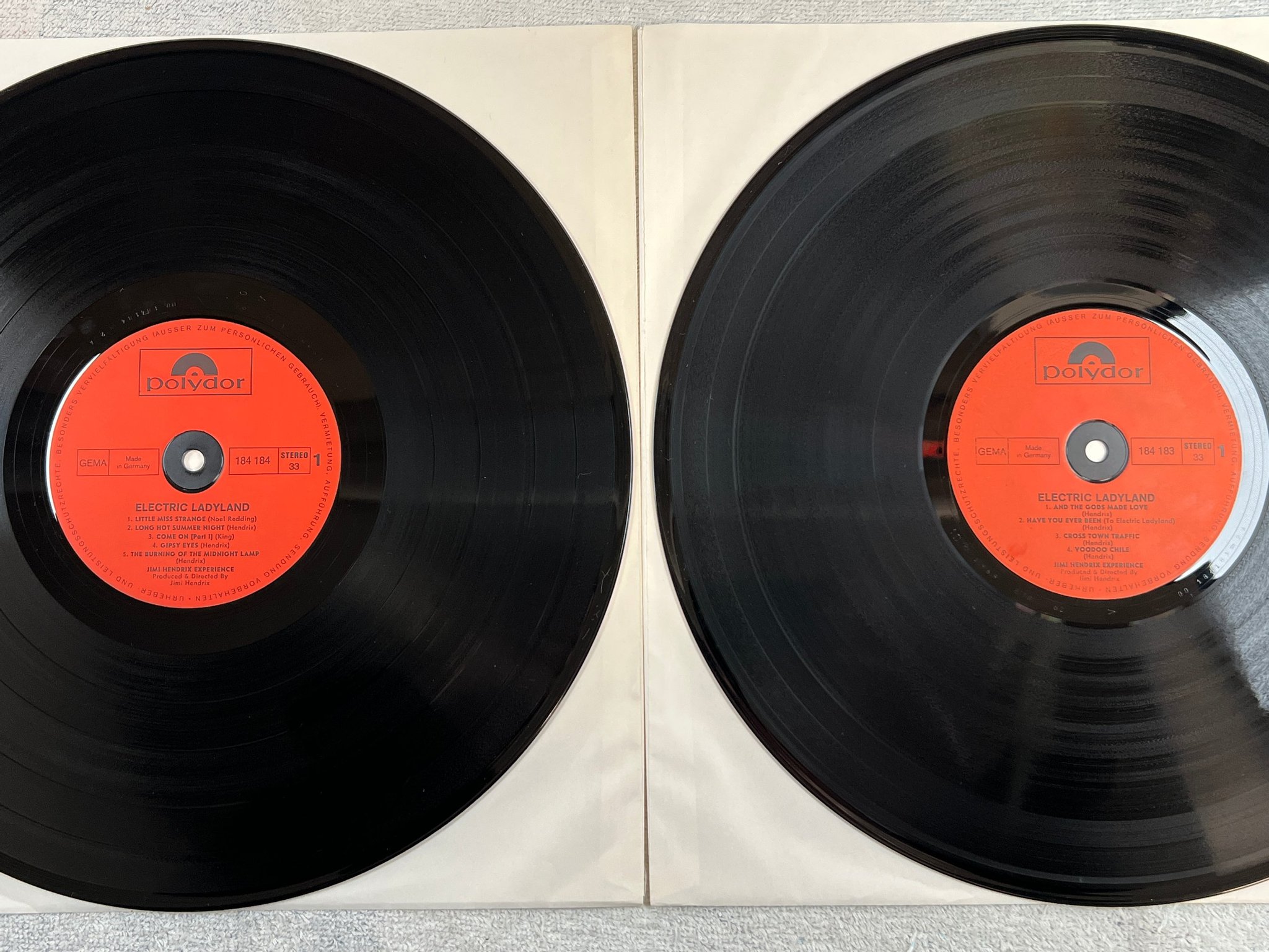 Omslagsbild för skivan THE JIMI HENDRIX EXPERIENCE electric lady land 2xLP Ger POLYDOR 184183