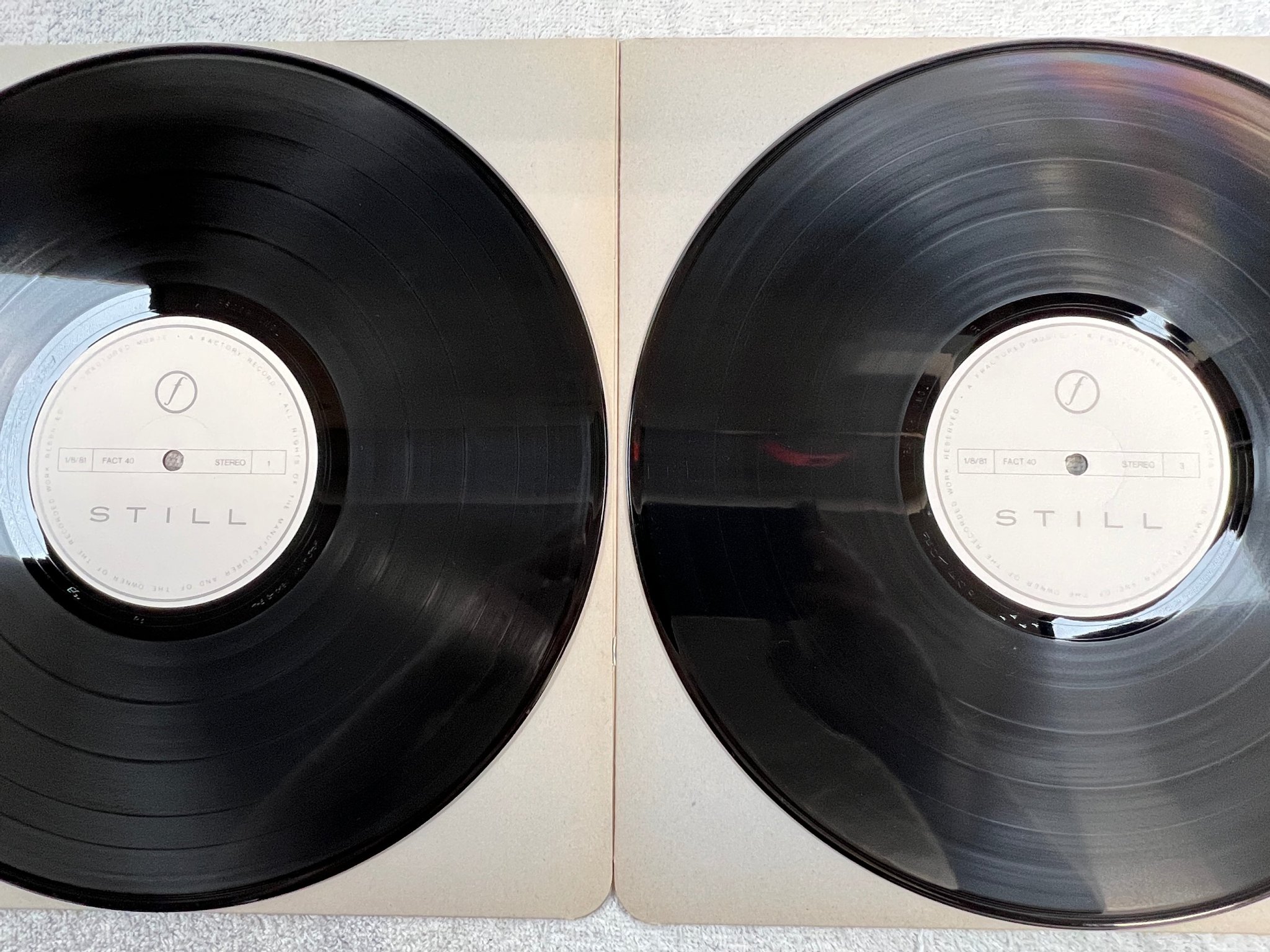 Omslagsbild för skivan JOY DIVISION still 2xLP -81 UK FACTORY FACT.40