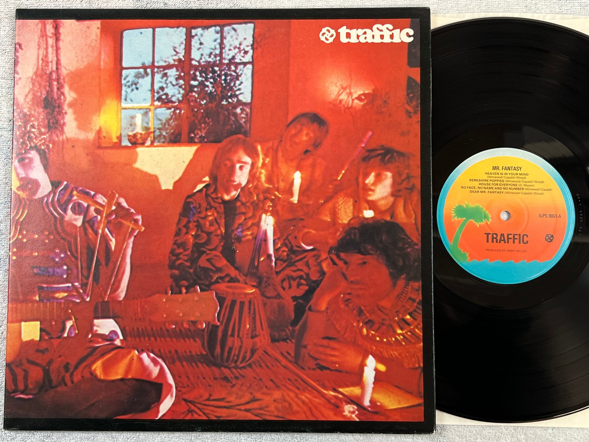 Omslagsbild för skivan TRAFFIC mr fantasy LP re UK ISLAND ILPS 9061