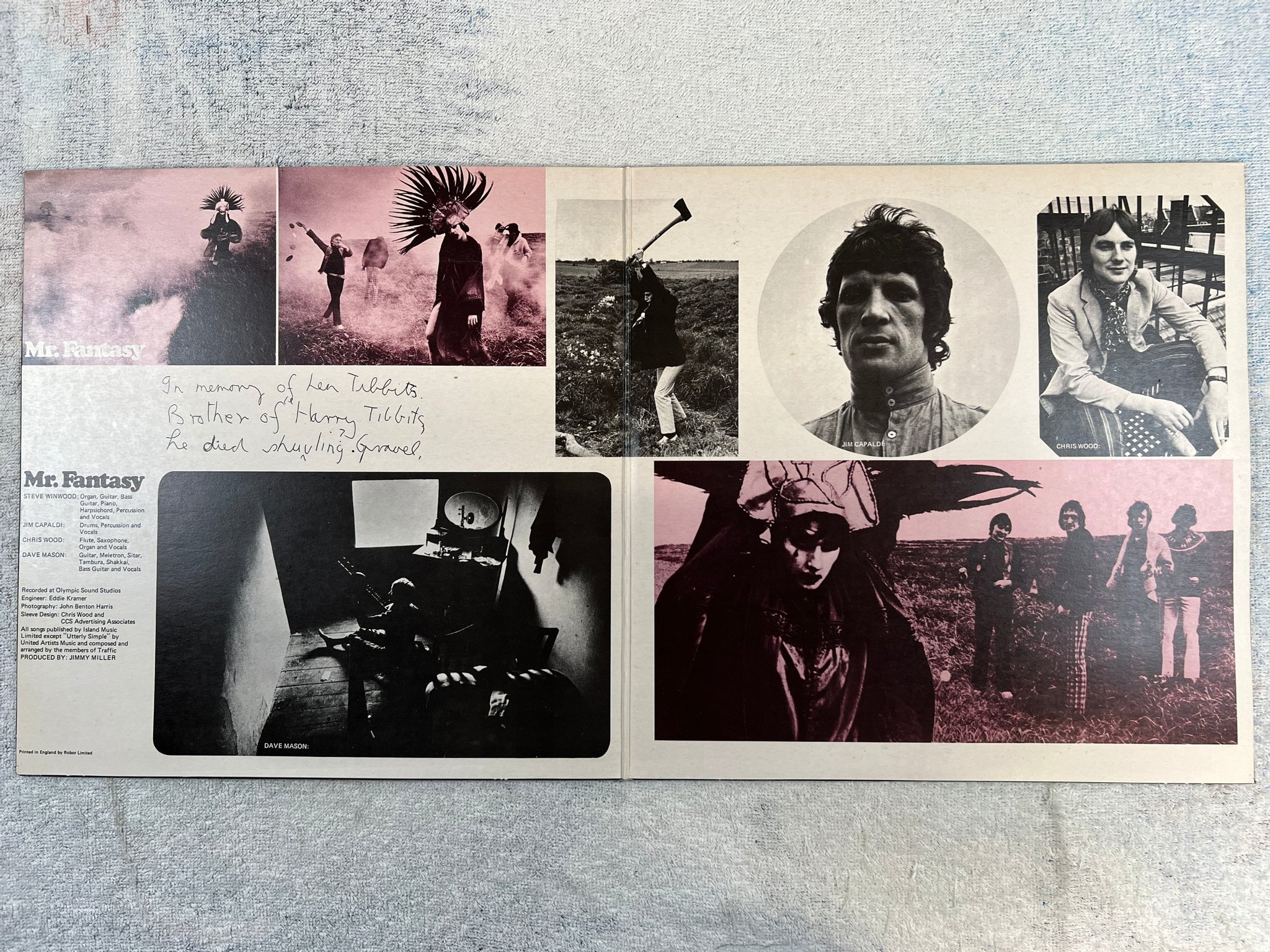 Omslagsbild för skivan TRAFFIC mr fantasy LP re UK ISLAND ILPS 9061