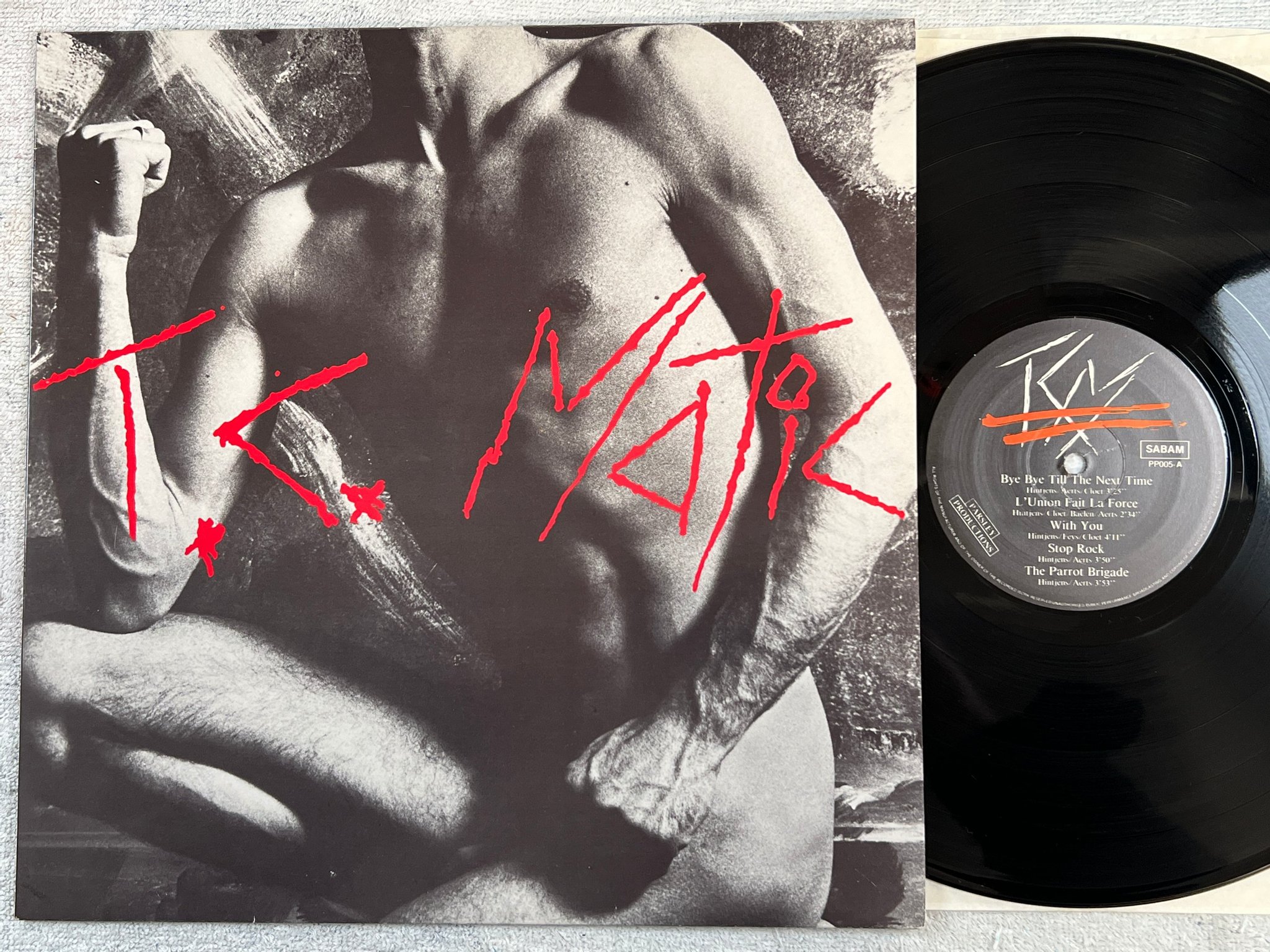 Omslagsbild för skivan TC MATIC s/t LP -81 Belgium PARSLEY PP 005 new wave