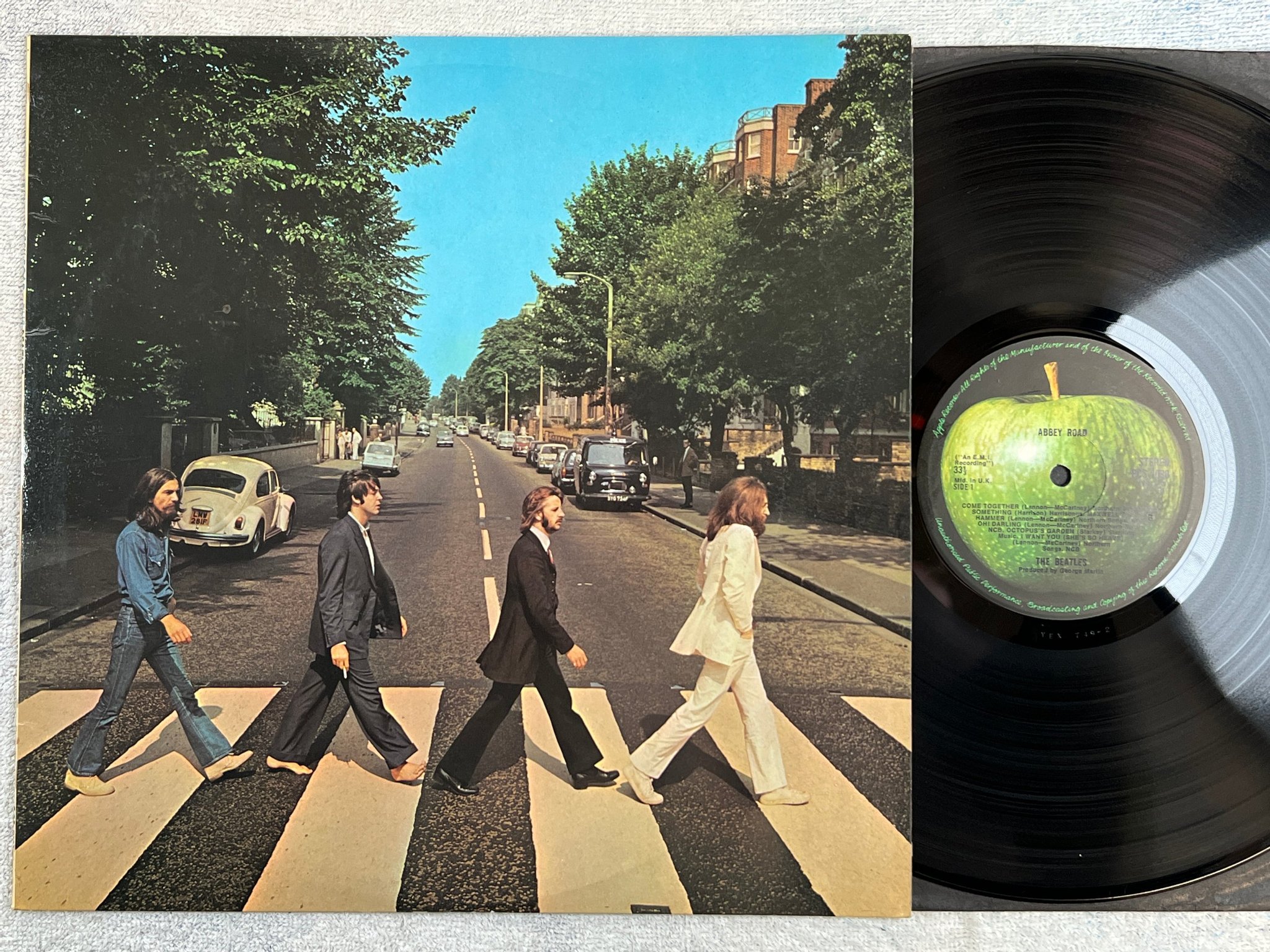 Omslagsbild för skivan THE BEATLES abbey road LP -69 UK APPLE PCS 7088