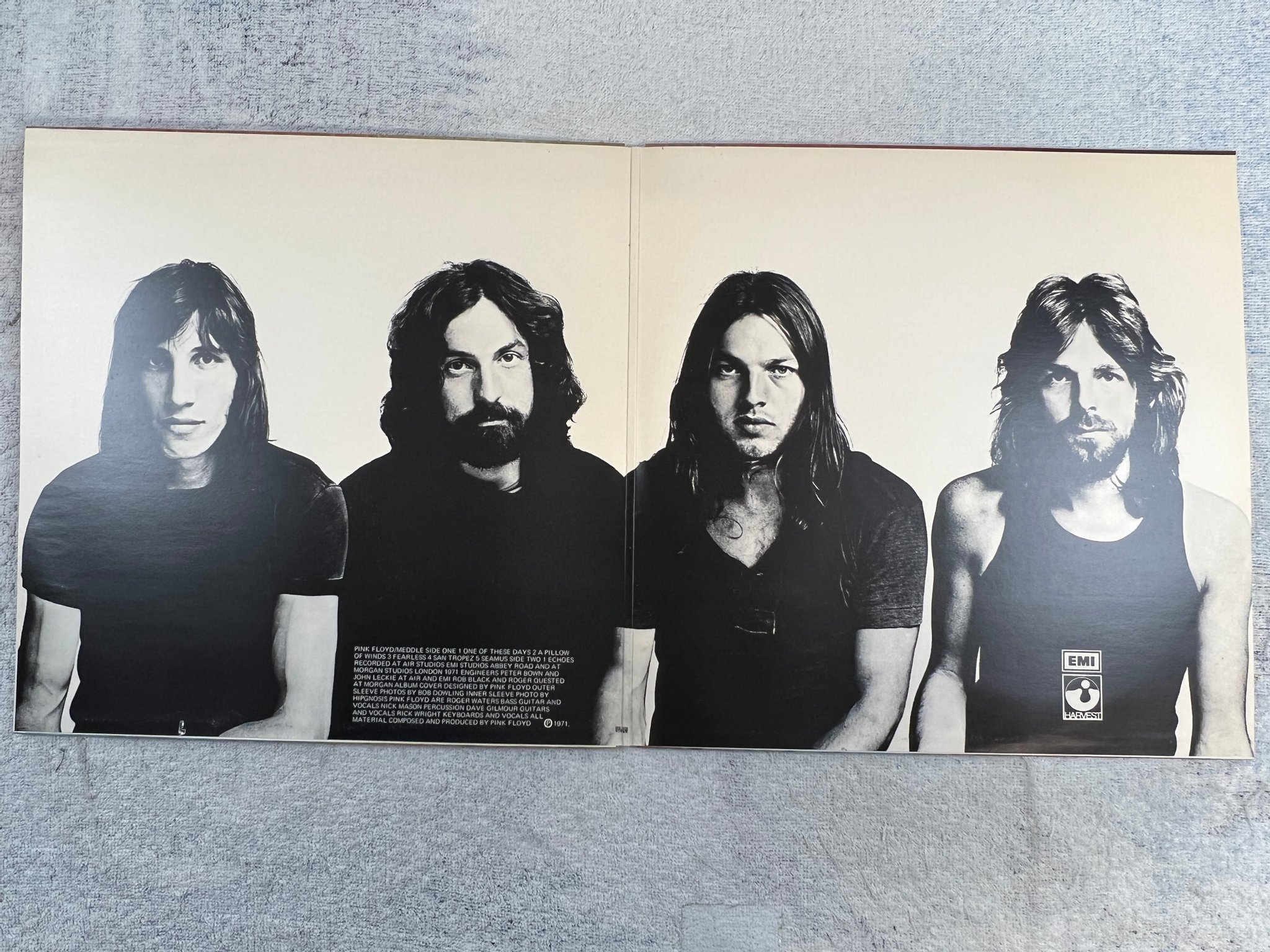 Omslagsbild för skivan PINK FLOYD meddle  LP ncb HARVEST SHVL 795