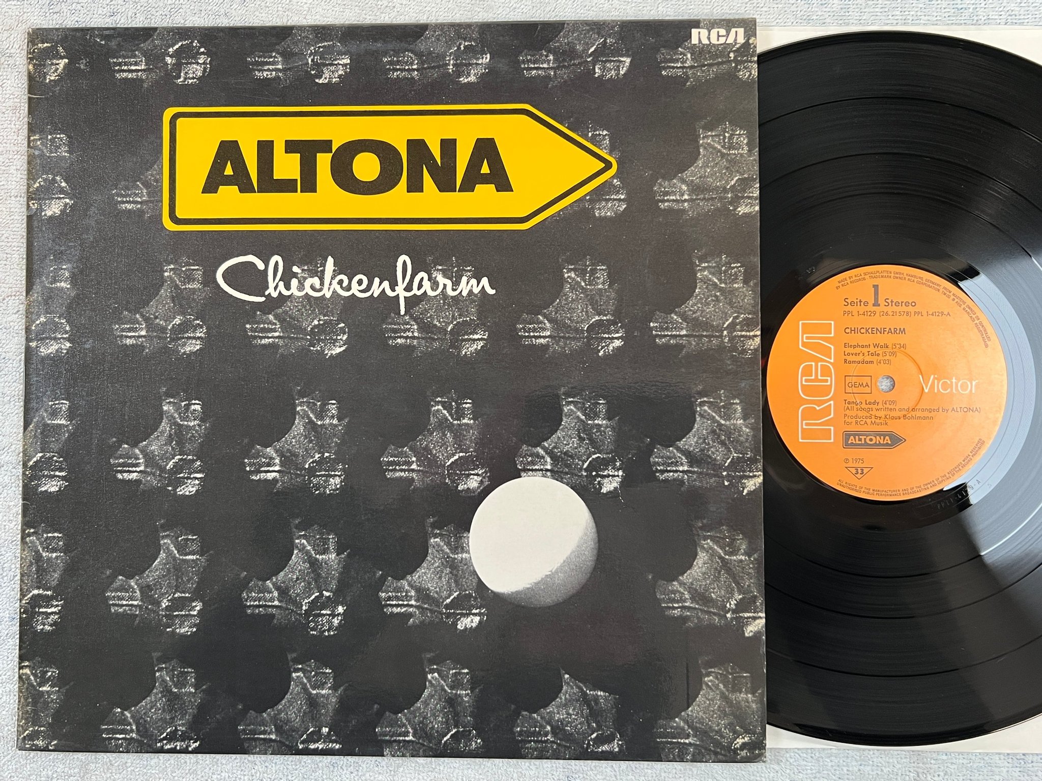 Omslagsbild för skivan ALTONA chickenfarm LP -75 Ger RCA PPL 1-4129 jazz rock