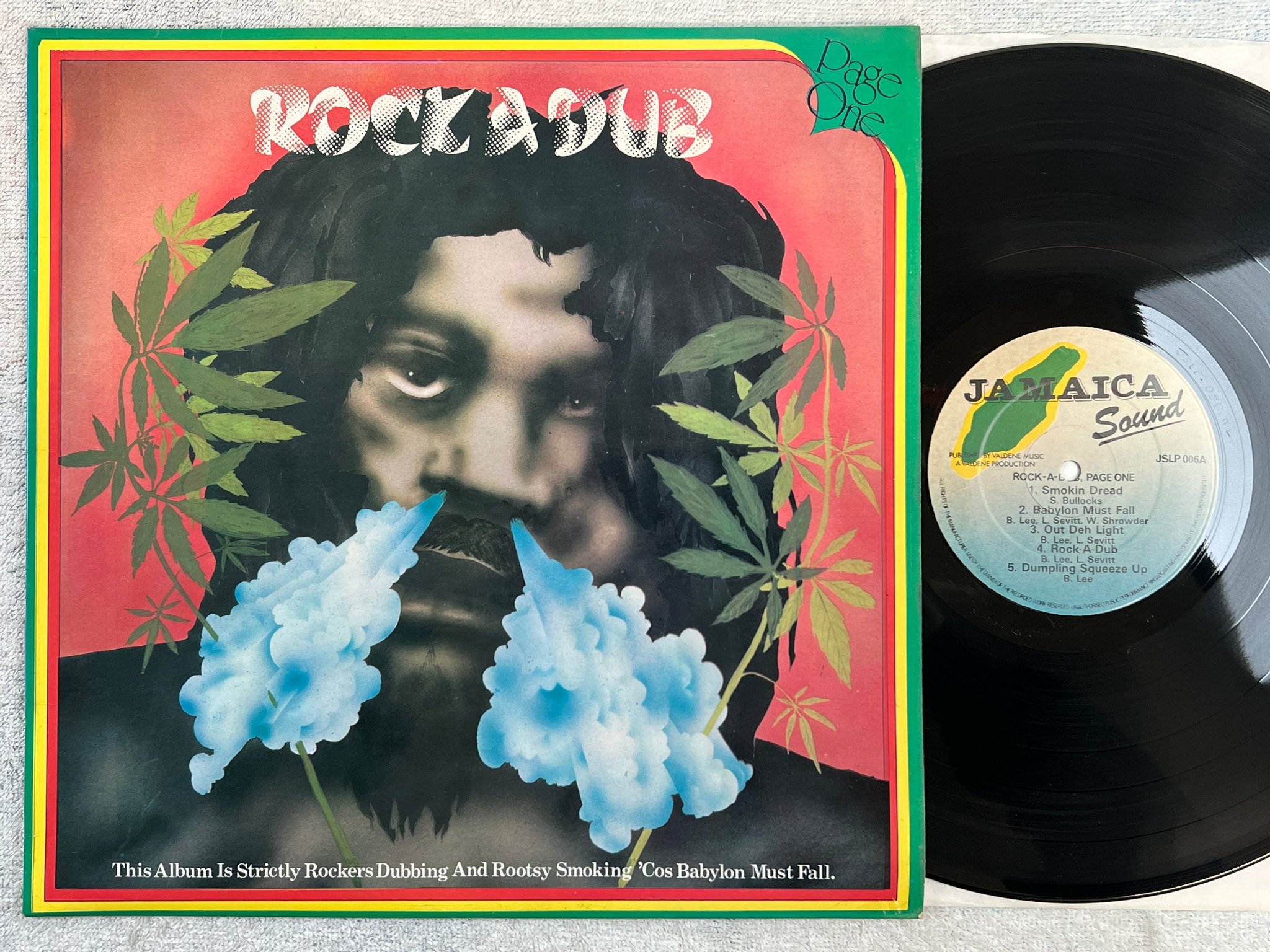 Omslagsbild för skivan PAGE ONE Rock A Dub LP -78 UK jamaica sound jslp 006