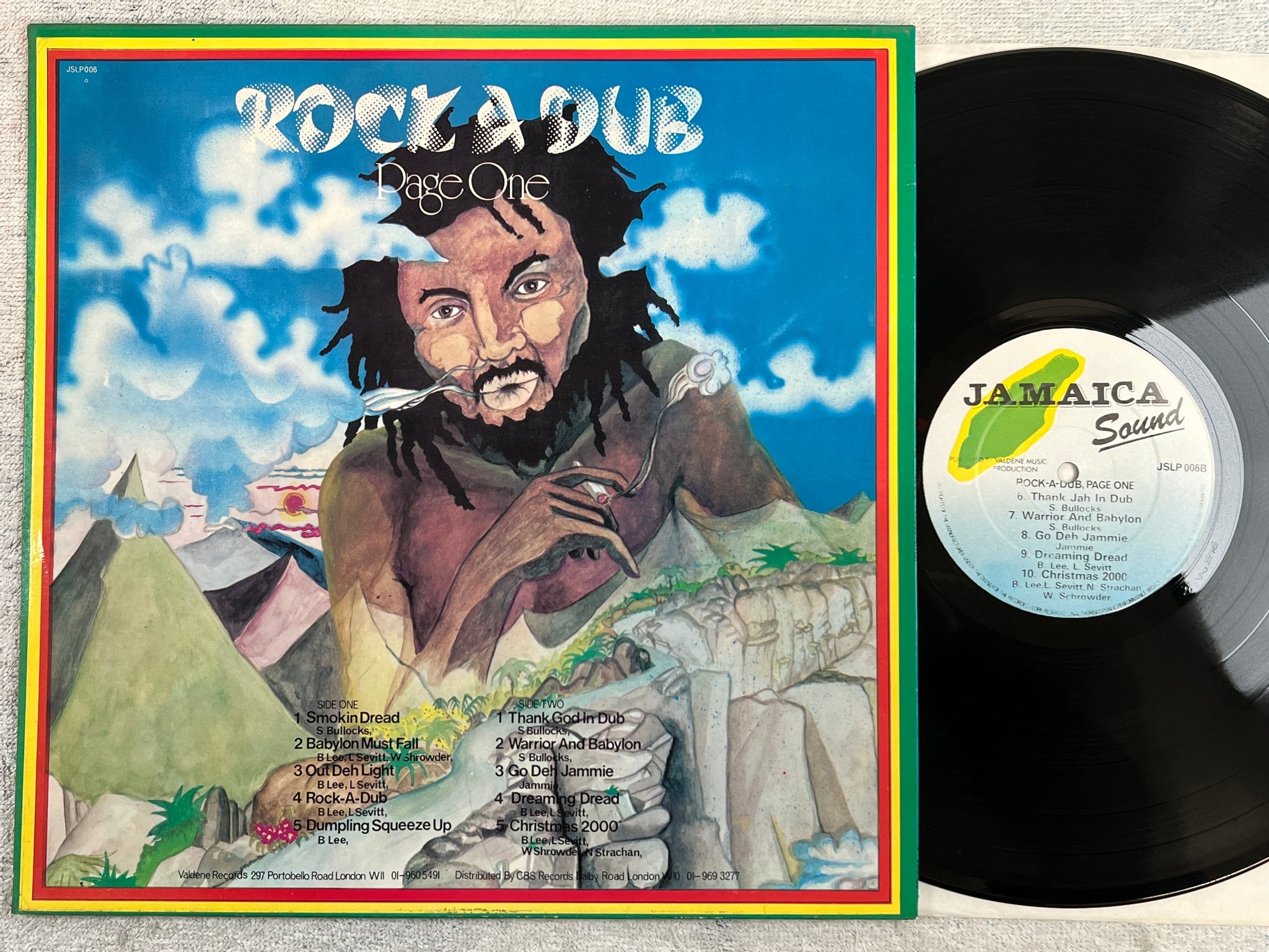 Omslagsbild för skivan PAGE ONE Rock A Dub LP -78 UK jamaica sound jslp 006