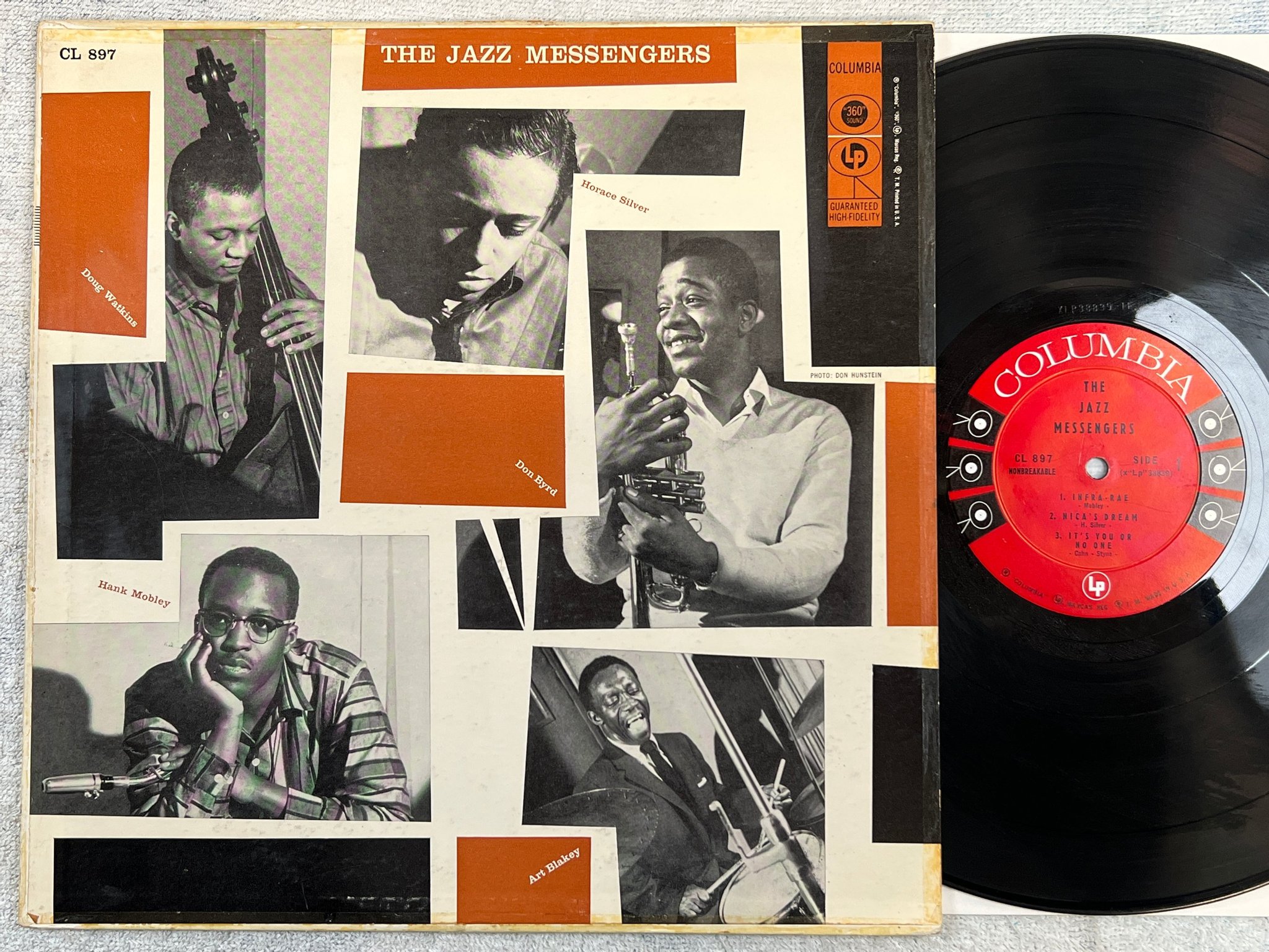 Omslagsbild för skivan THE JAZZ MESSENGERS s/t LP -56 US COLUMBIA CL 897 