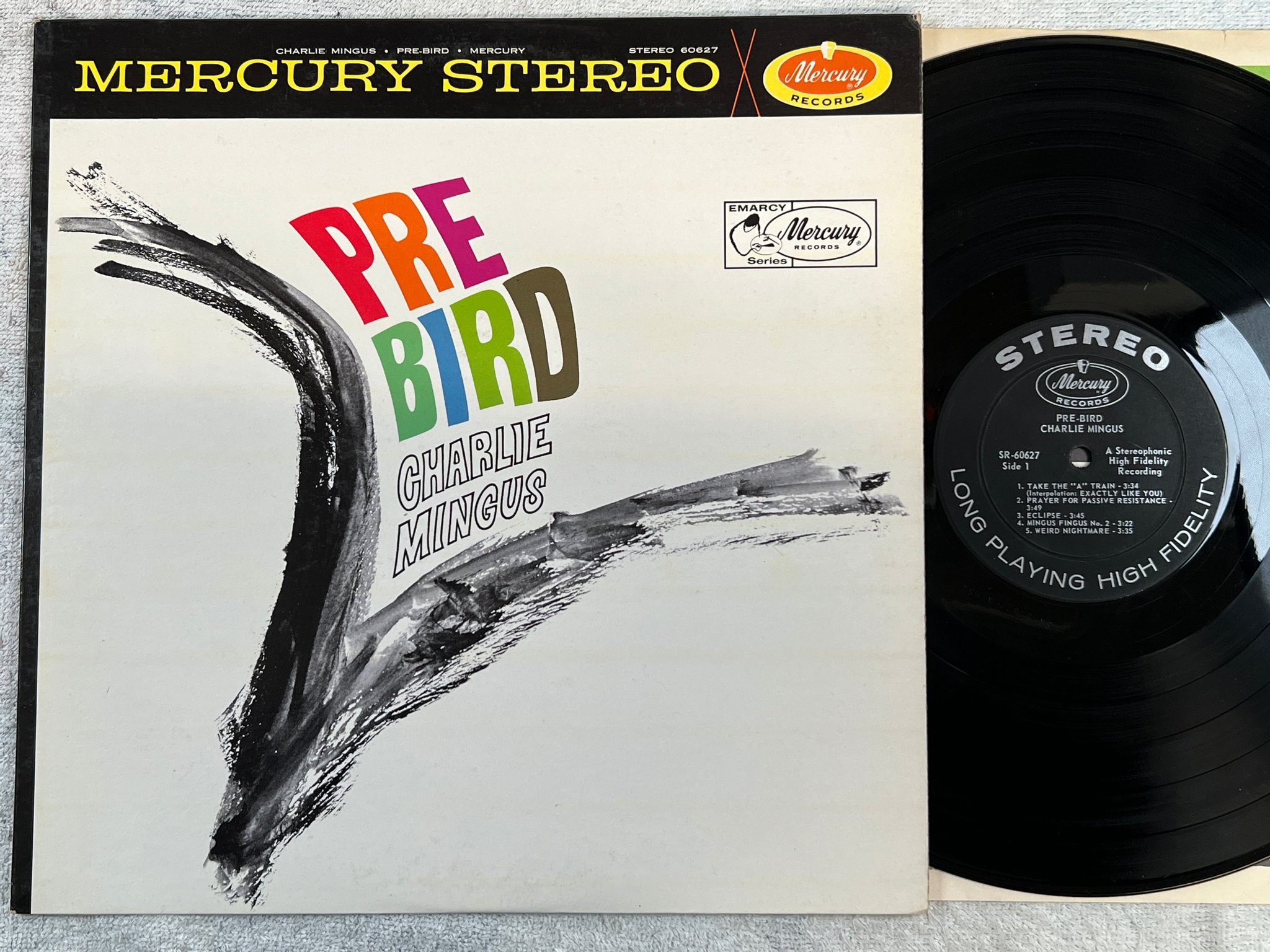 Omslagsbild för skivan CHARLES MINGUS pre-bird LP -61 US MERCURY SR 60627