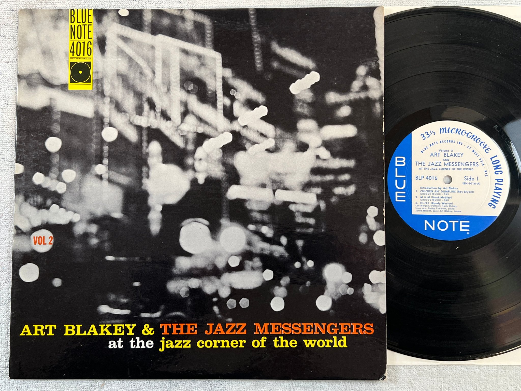 Omslagsbild för skivan ART BLAKEY & THE JAZZ MESSENGERS At The Jazz Corner .. vol 2 LP -60 BLUE NOTE BL