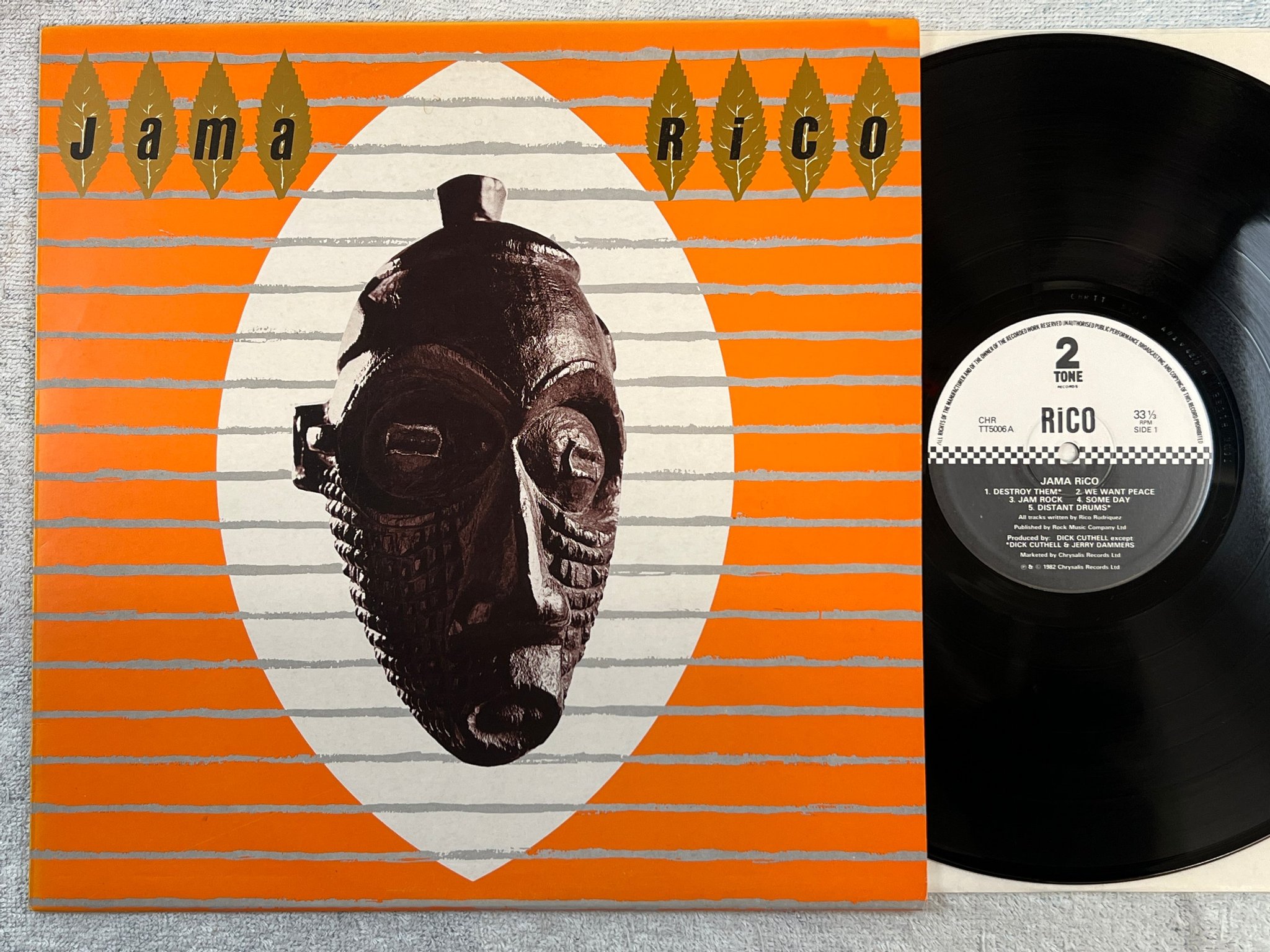 Omslagsbild för skivan RICO Jama Rico LP -82 UK two-tone CHR TT 5006 reggae