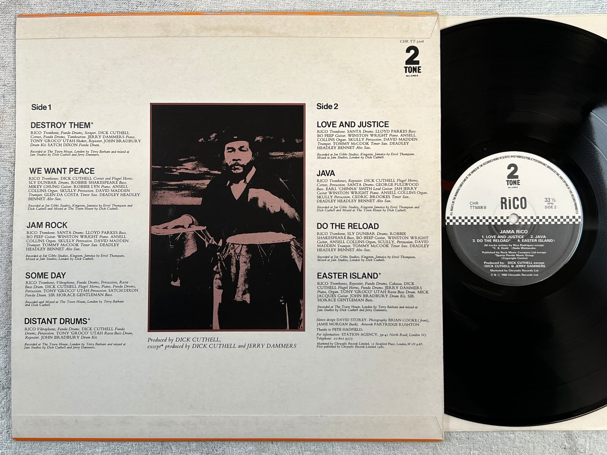 Omslagsbild för skivan RICO Jama Rico LP -82 UK two-tone CHR TT 5006 reggae
