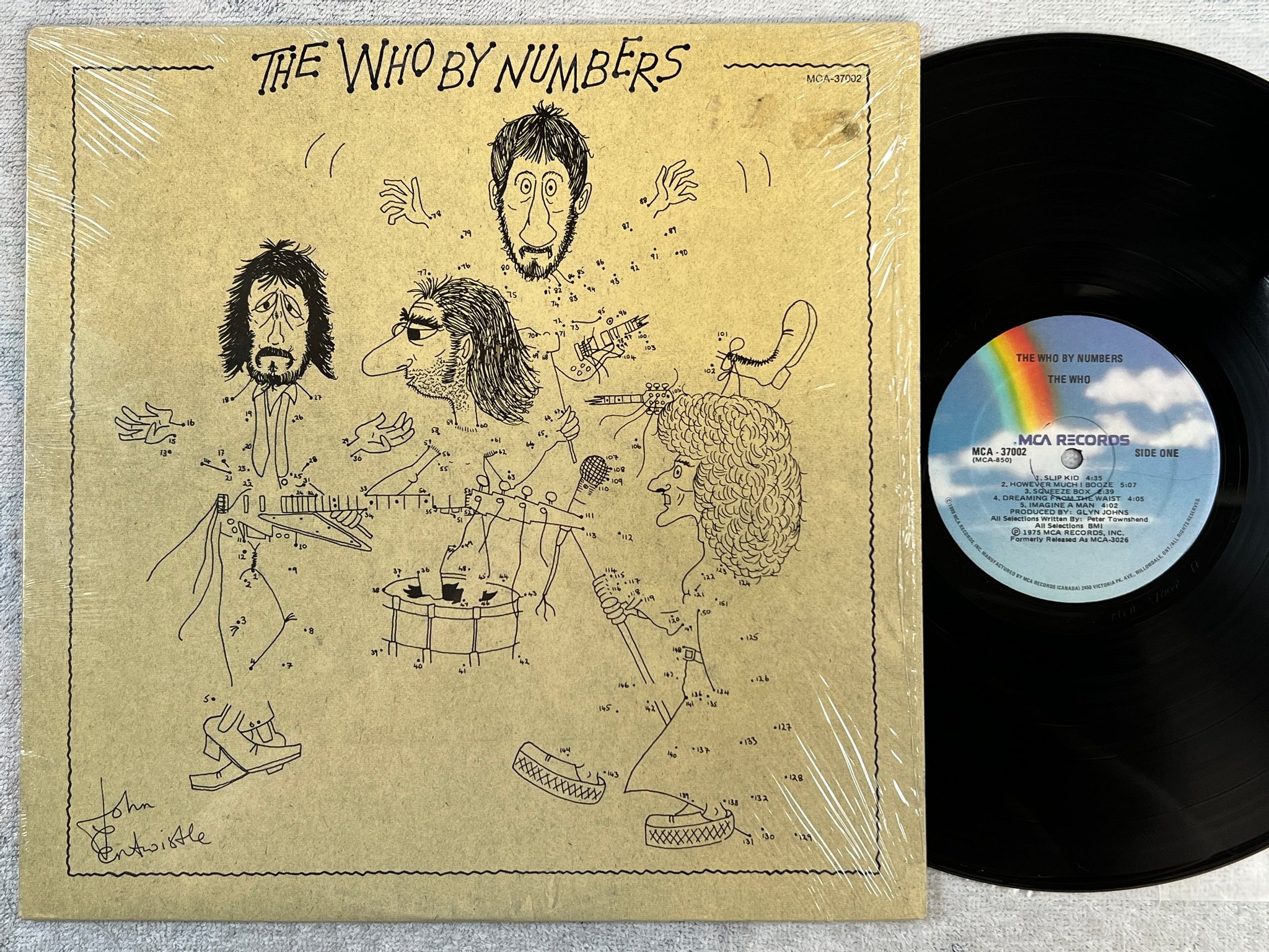 Omslagsbild för skivan THE WHO the who by numbers LP -75 Can MCA 37002