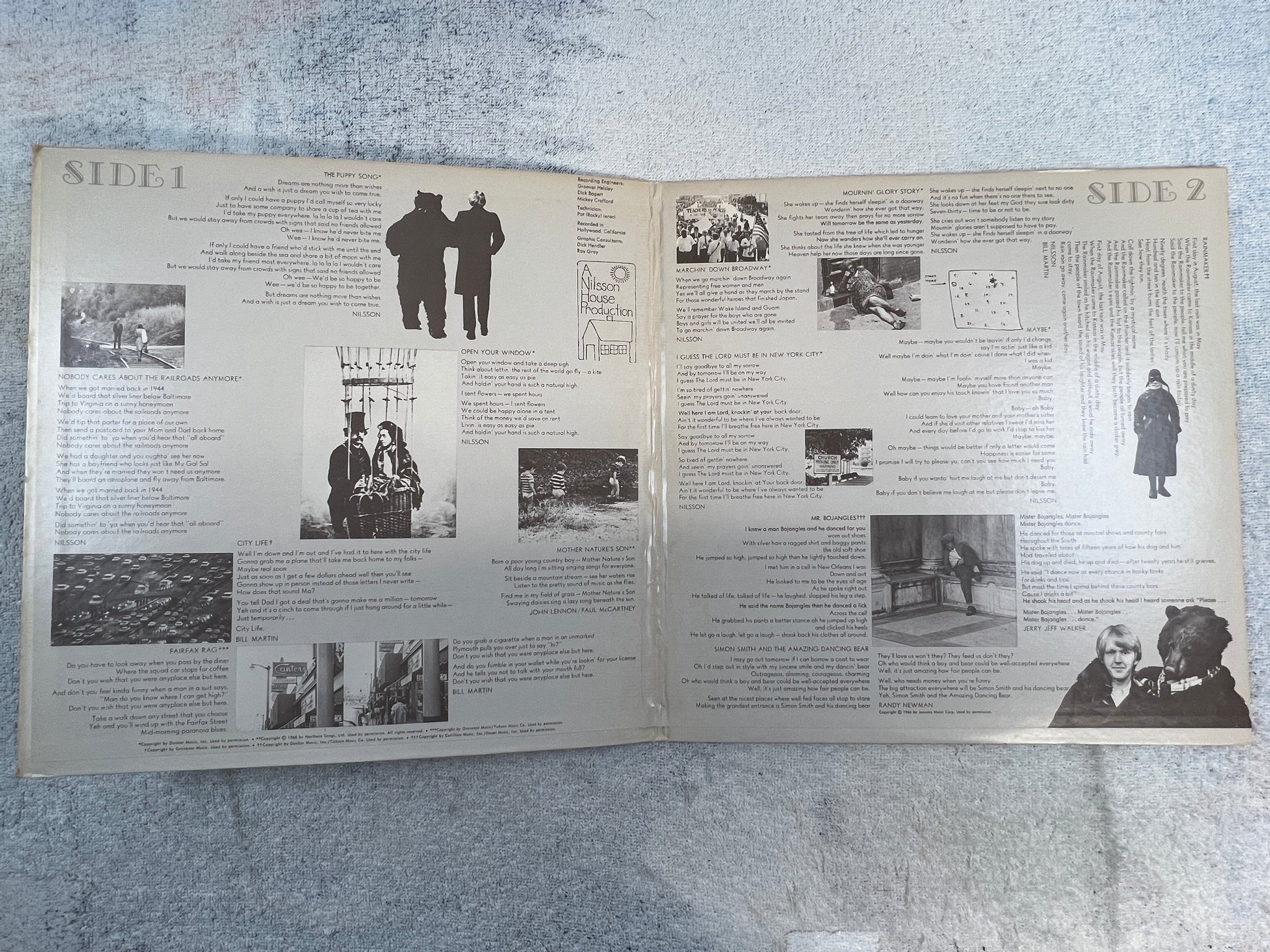 Omslagsbild för skivan NILSSON Harry LP -69 US RCA LSP-4197 