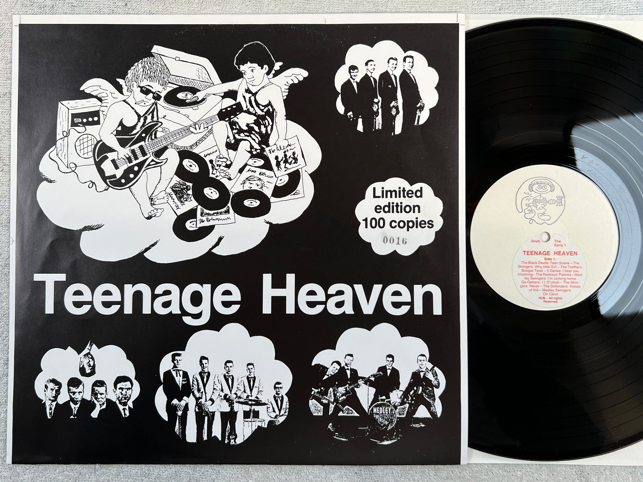 Omslagsbild för skivan V/A teenage heaven LP -90 Den GRUFUS The Early 1 Ltd #016/100 **rare**