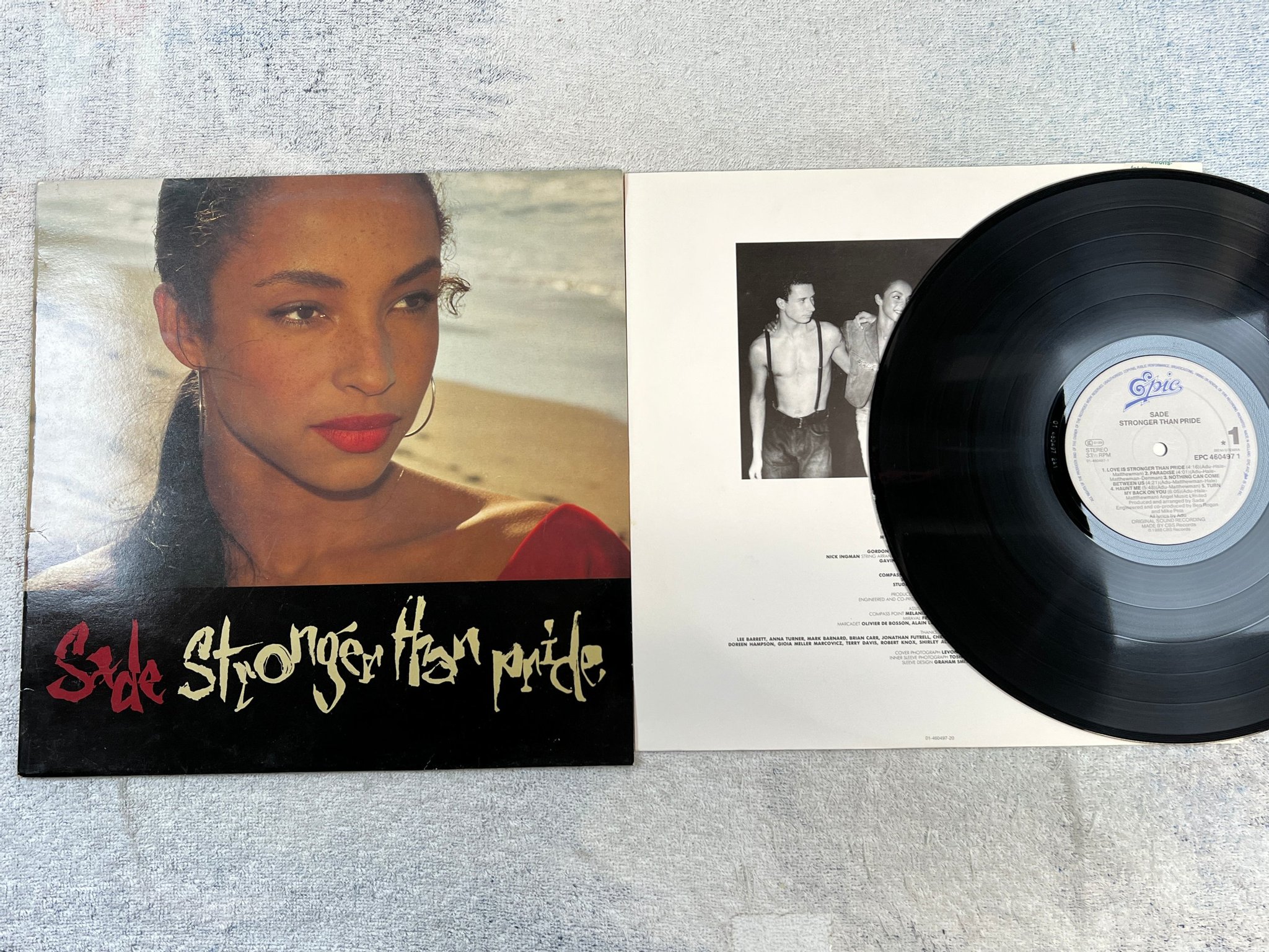 Omslagsbild för skivan SADE stronger than pride LP -88 Hol EPIC EPC 460497 1