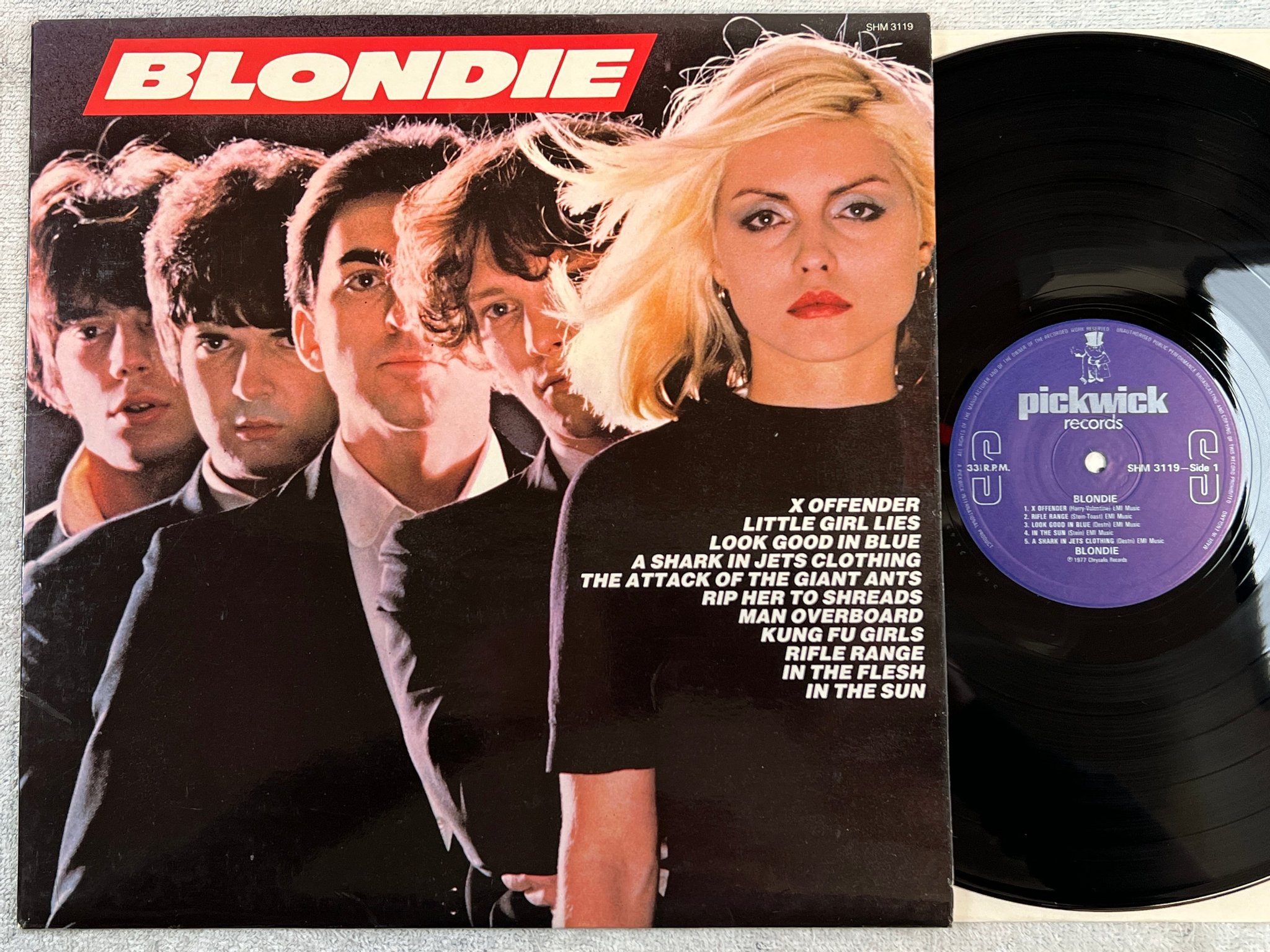 Omslagsbild för skivan BLONDIE s/t LP UK PICKWICK SHM 3119
