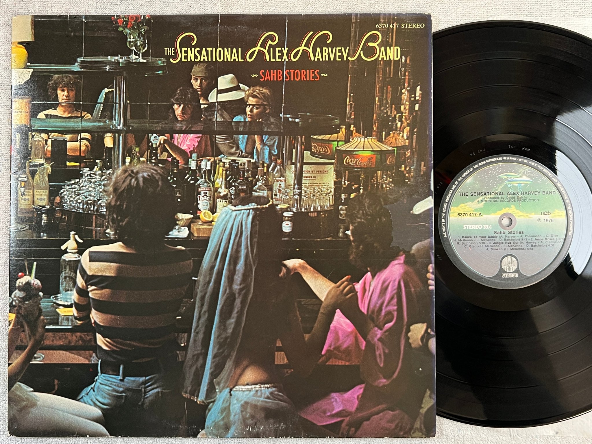 Omslagsbild för skivan THE SENSATIONAL ALEX HARVEY BAND Sahb stories LP -76 ncb VERTIGO 6370417
