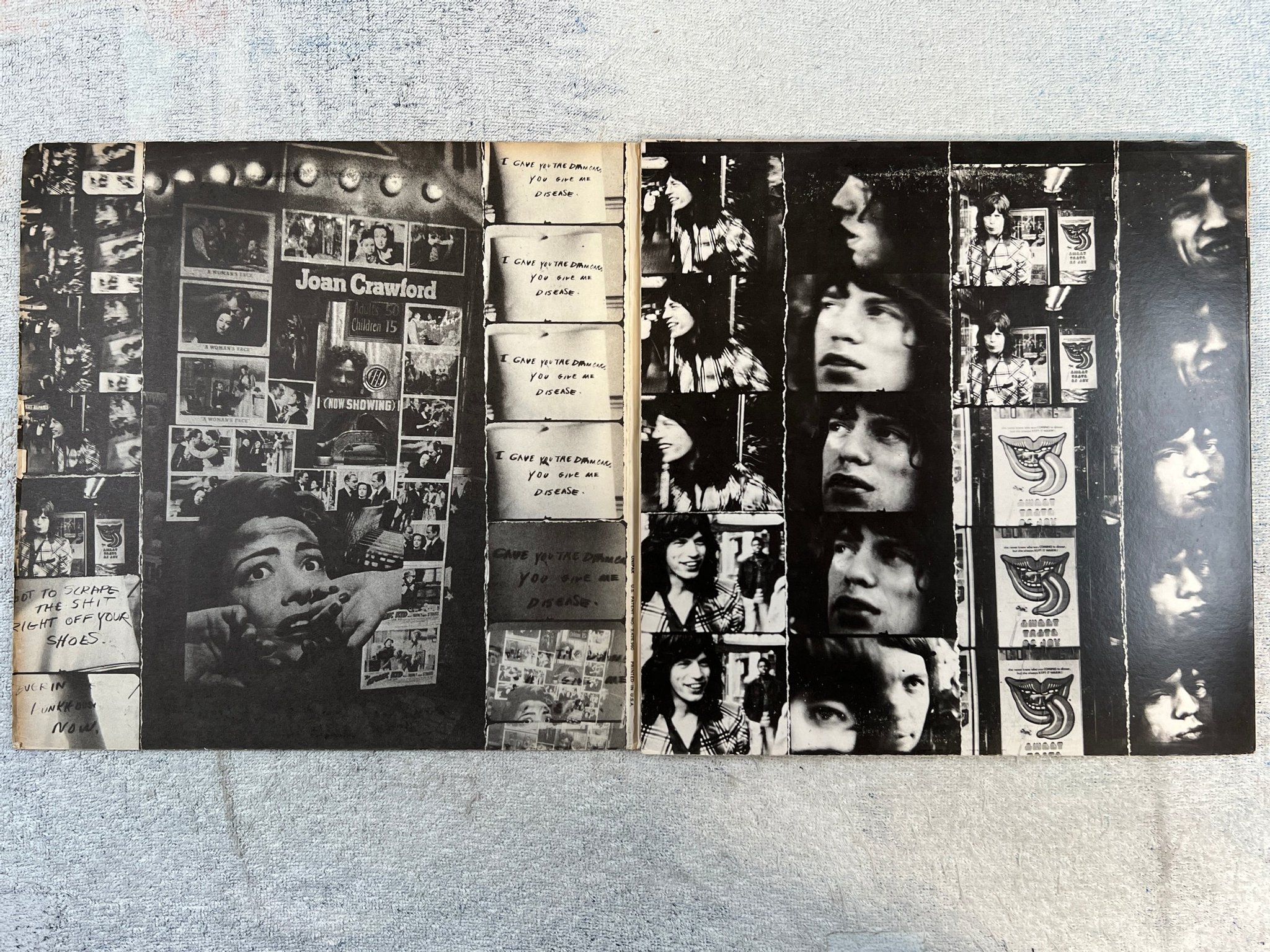 Omslagsbild för skivan ROLLING STONES exile on main st 2xLP -72 US COC-2-2900