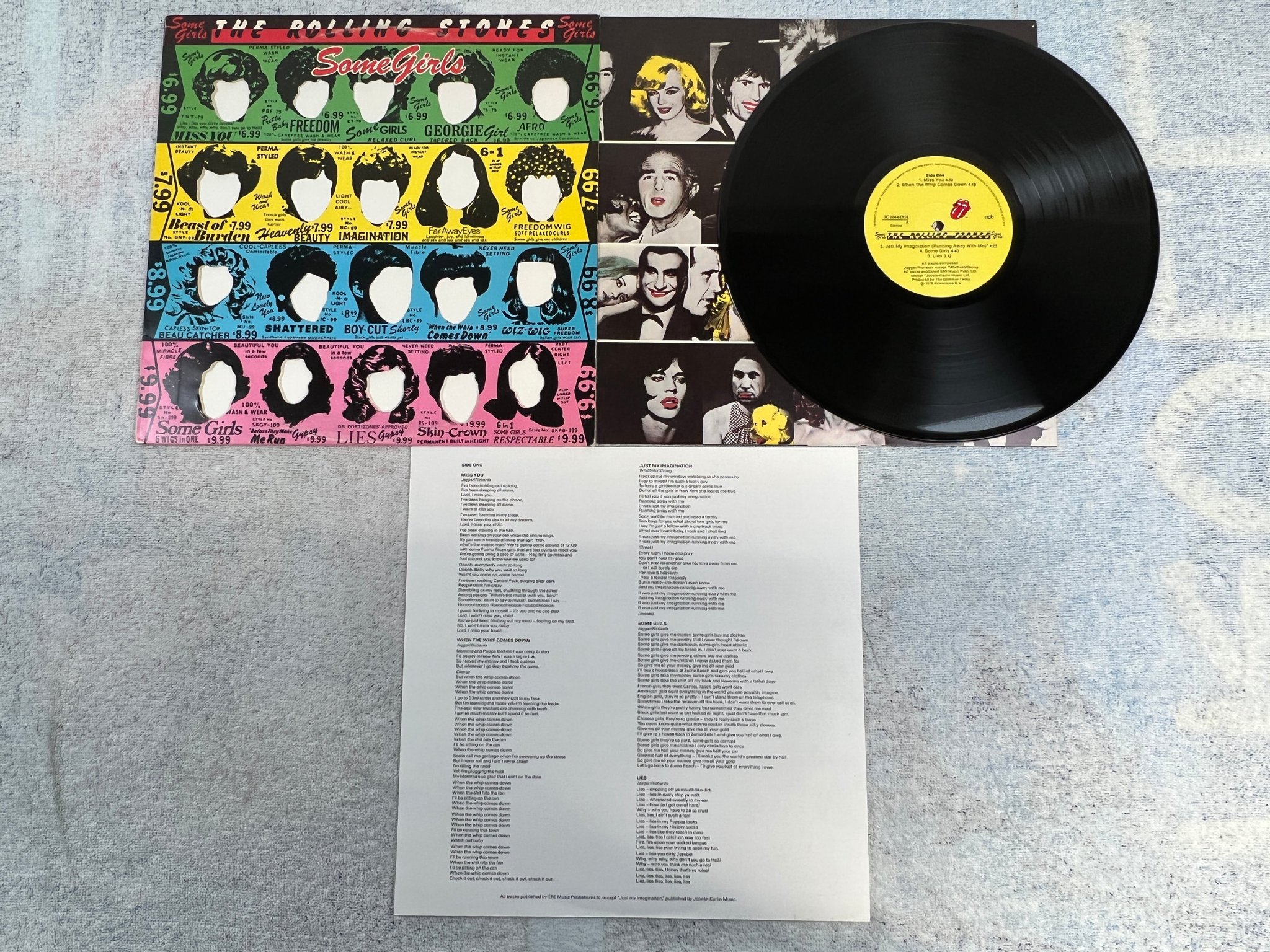 Omslagsbild för skivan ROLLING STONES some girls LP -78 ncb 7C 064-61016